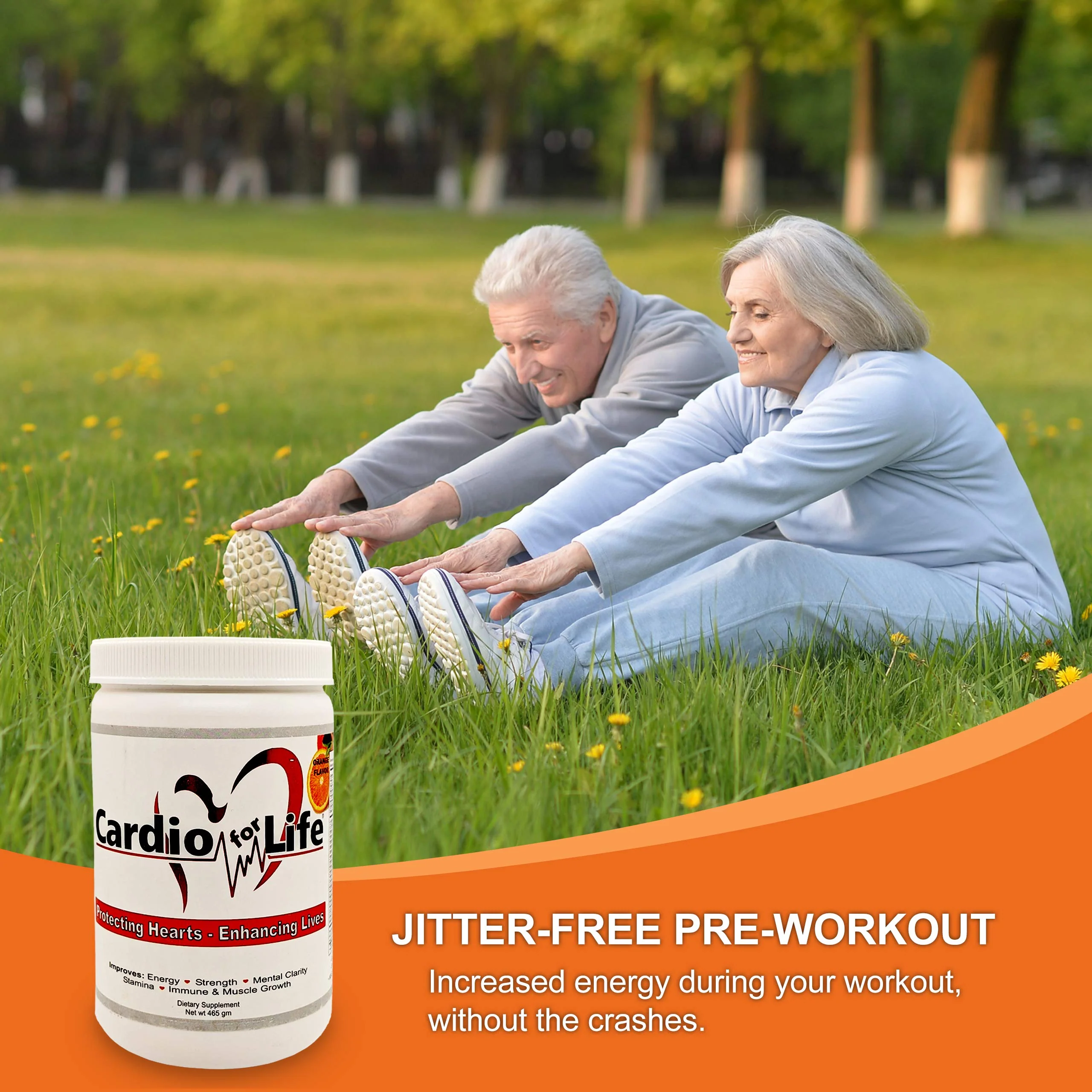 Health Guardian Cardio for Life L-Arginine Powder 16oz – Natural NO Support (Orange) - Image 12