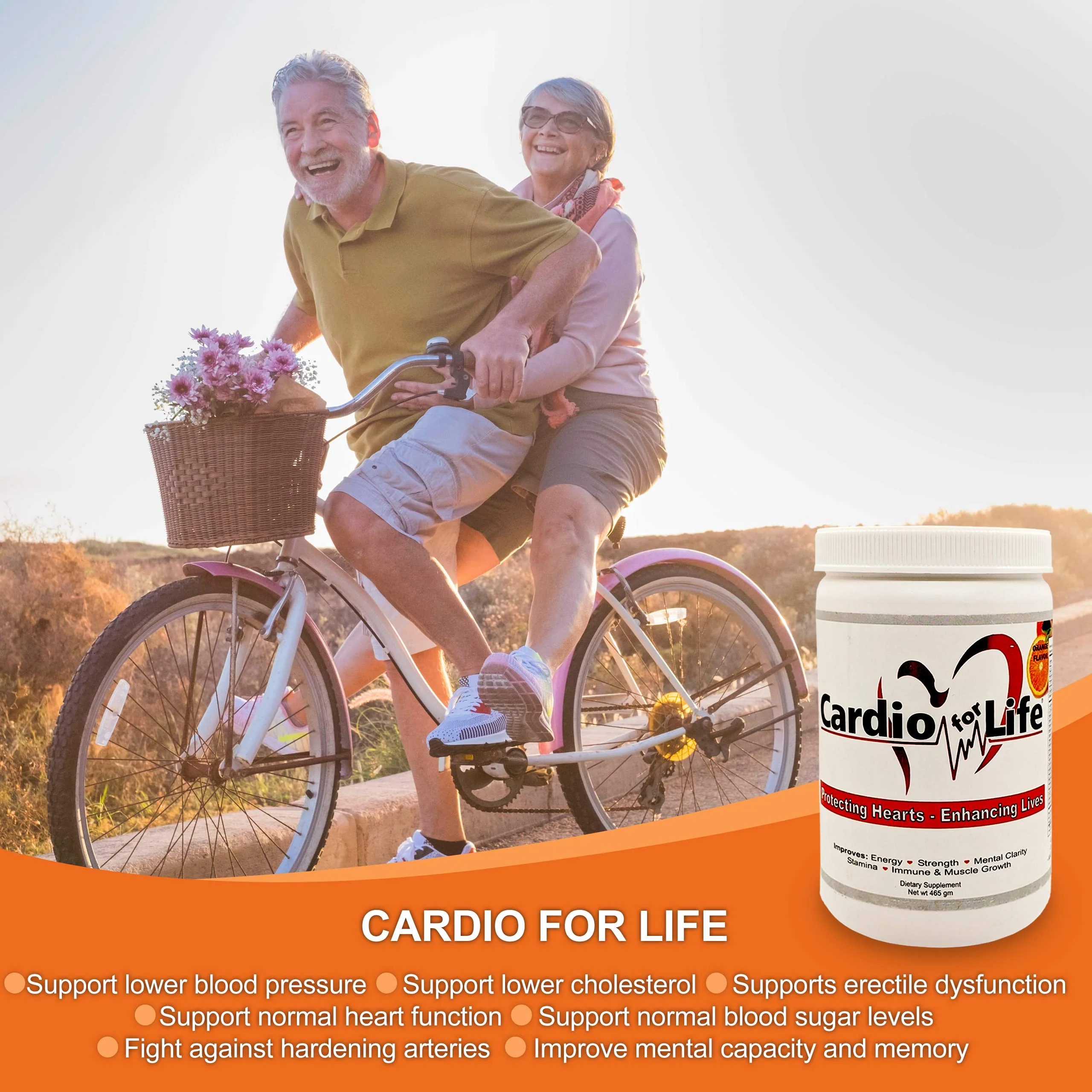 Health Guardian Cardio for Life L-Arginine Powder 16oz – Natural NO Support (Orange) - Image 14