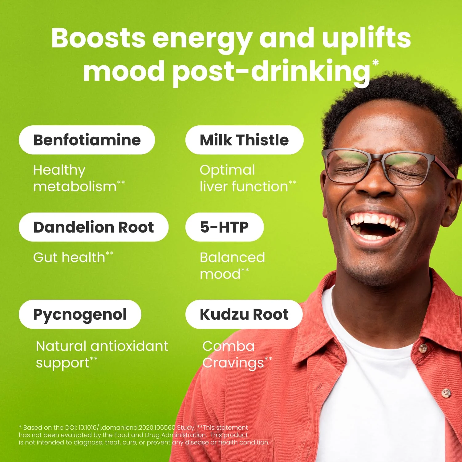 HealthBiotics NoMoreDrinks — Anti Alcohol Craving Supplement, Liver Detox & Energy Support (120 Capsules) - Image 5