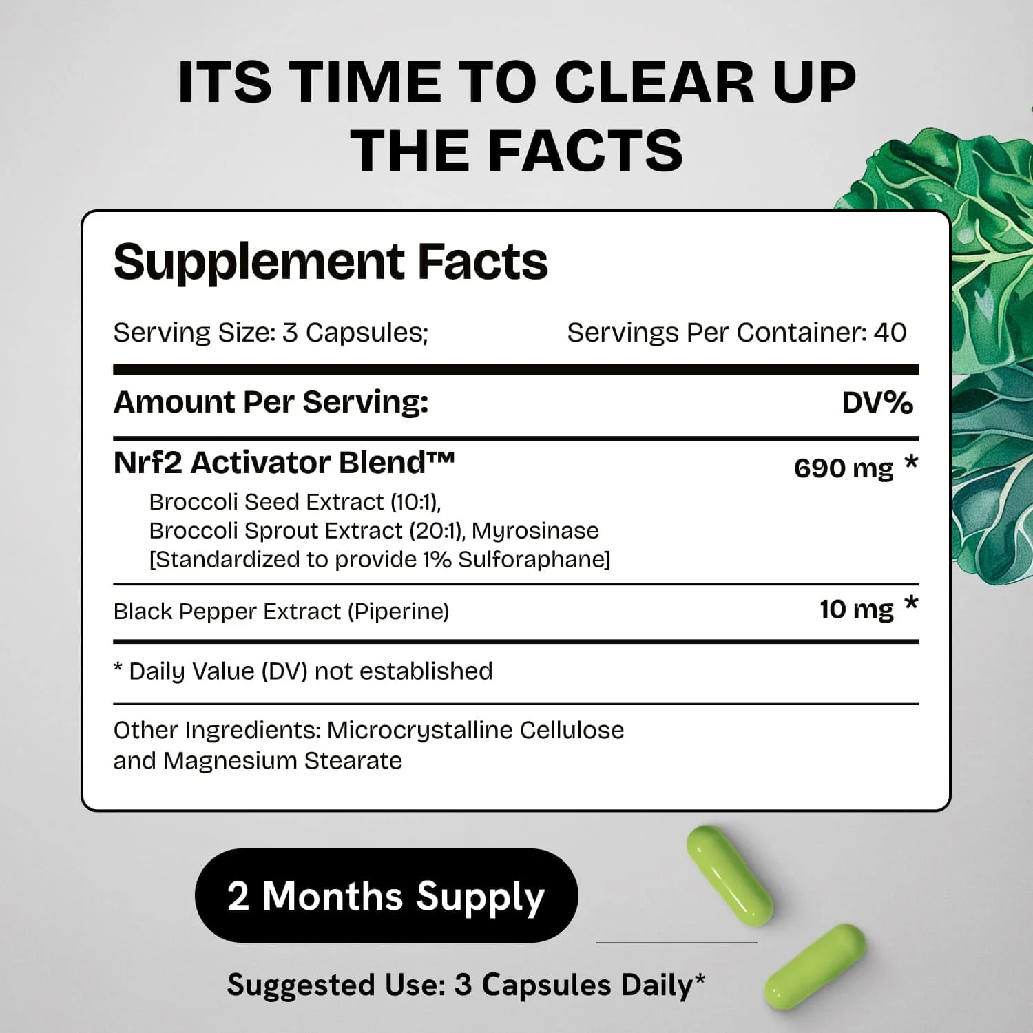 Healthbiotics Sulforaphane Supplement | Organic Broccoli Sprouts & Stabilized Sulforaphane – 240 Pills (2 Packs) - Image 16
