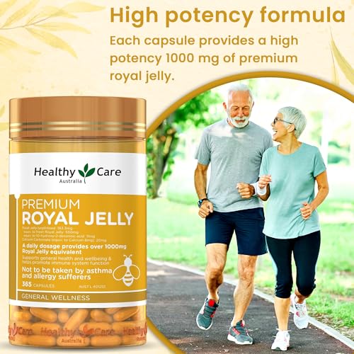 Healthy Care Royal Jelly 1000, 365 Capsules – Made in Australia - Image 2