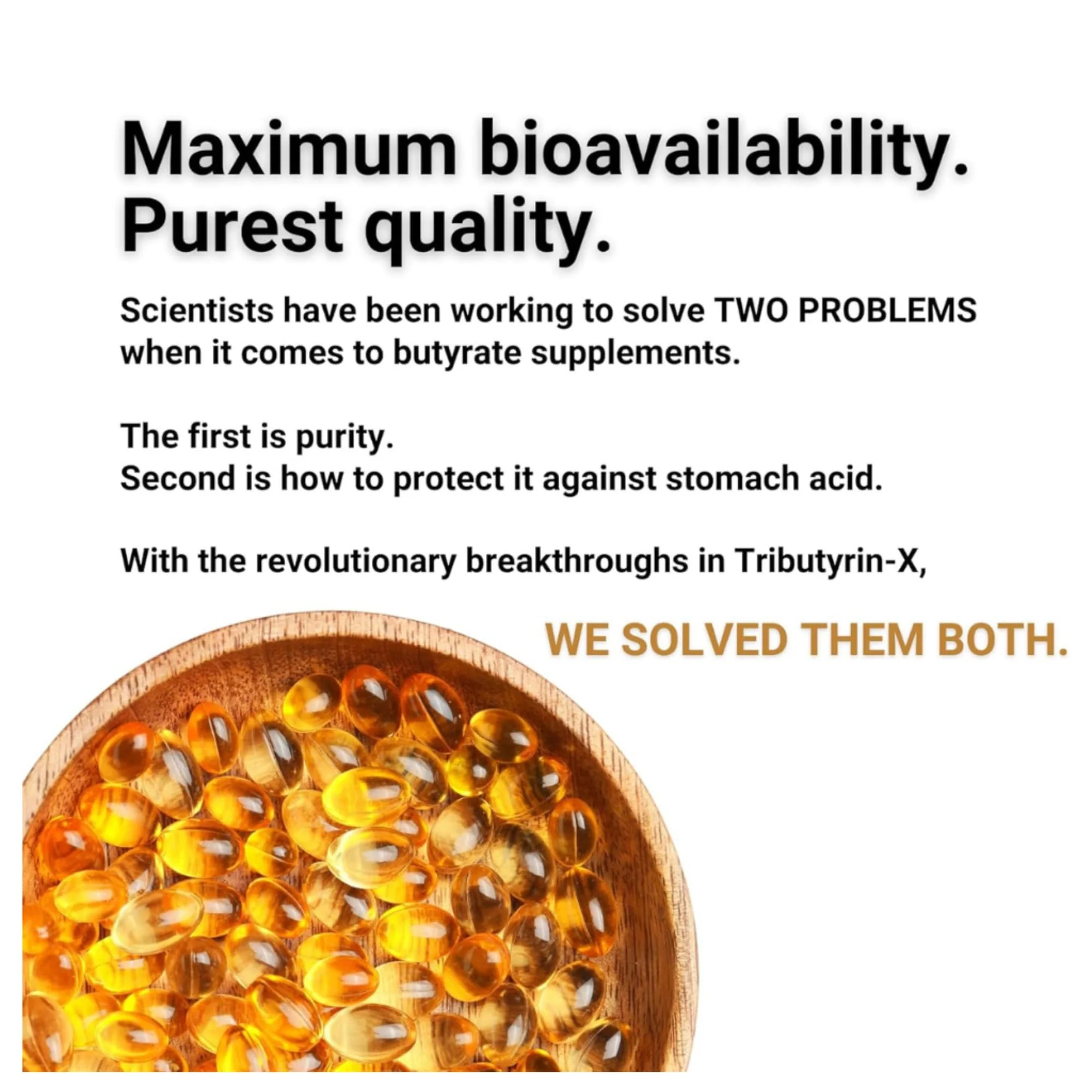 Healthy Gut Tributyrin-X | Most Bioavailable Butyrate Postbiotic for Gut Health & Leaky Gut Support | 99.9% Pure Odorless Softgels | 90 Softgels - Image 12