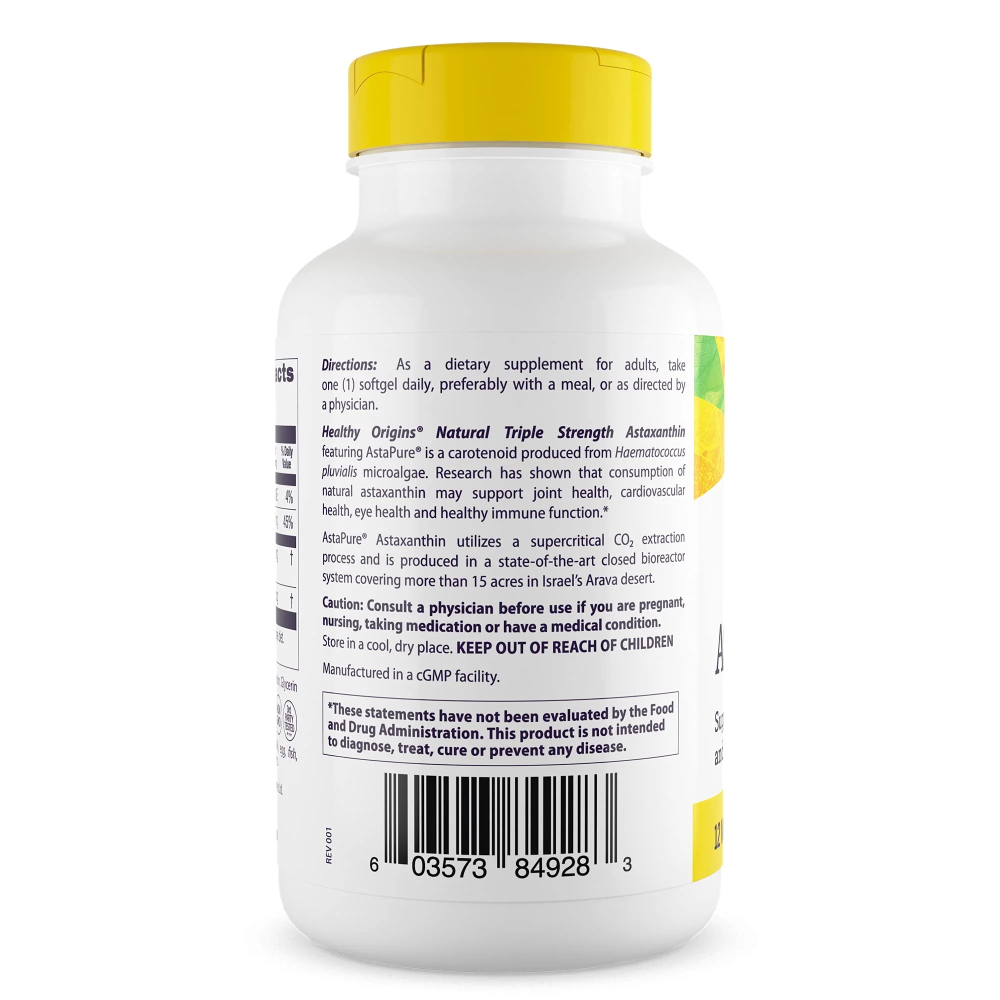 Healthy Origins Astaxanthin 12 mg – Astapure, Triple Strength, 150 Softgels - Image 5