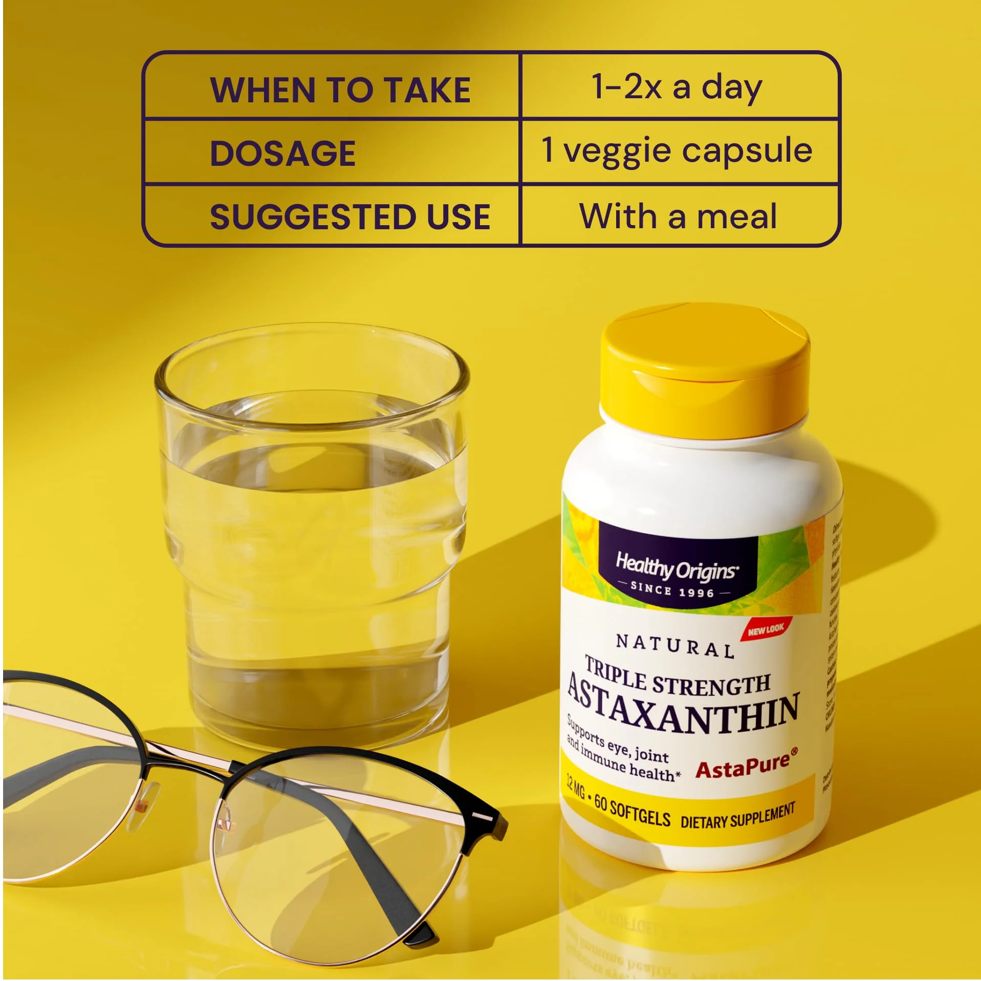 Healthy Origins Astaxanthin 12 mg – Astapure, Triple Strength, 150 Softgels - Image 7