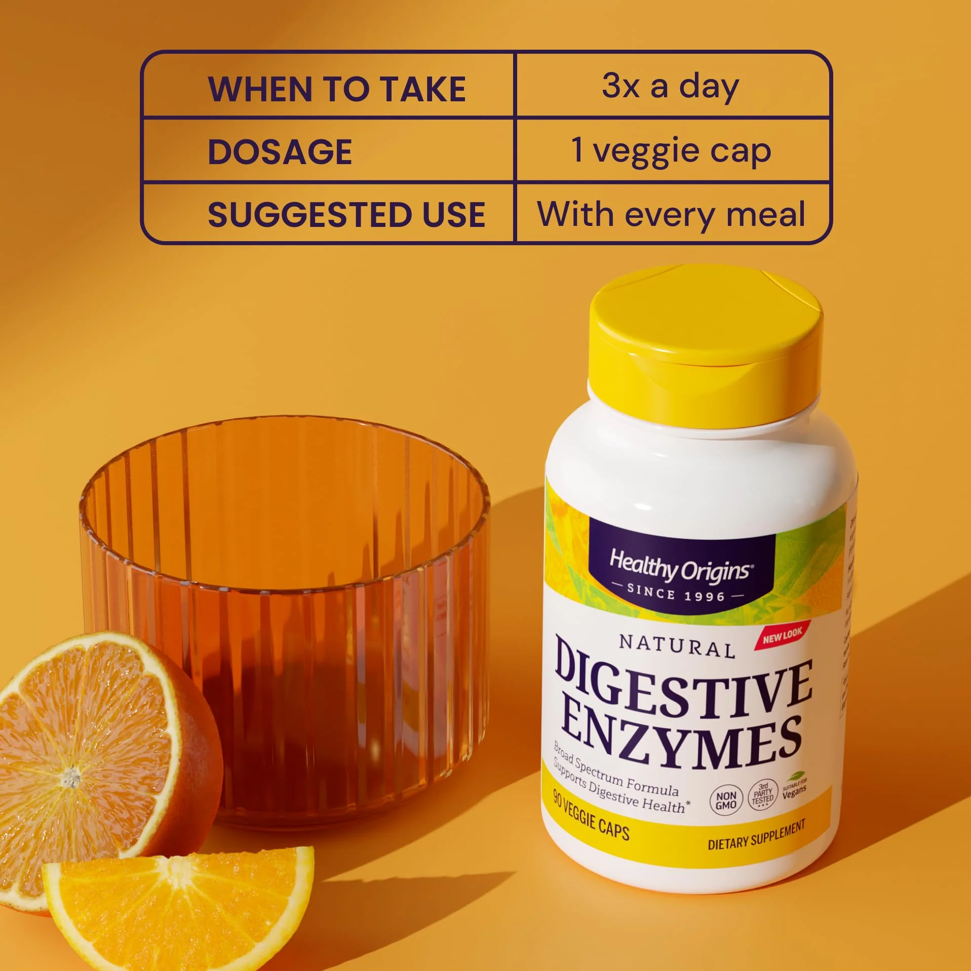 Healthy Origins Digestive Enzymes – Broad Spectrum, Gluten Free, Non-GMO | 180 Veggie Caps - Image 11