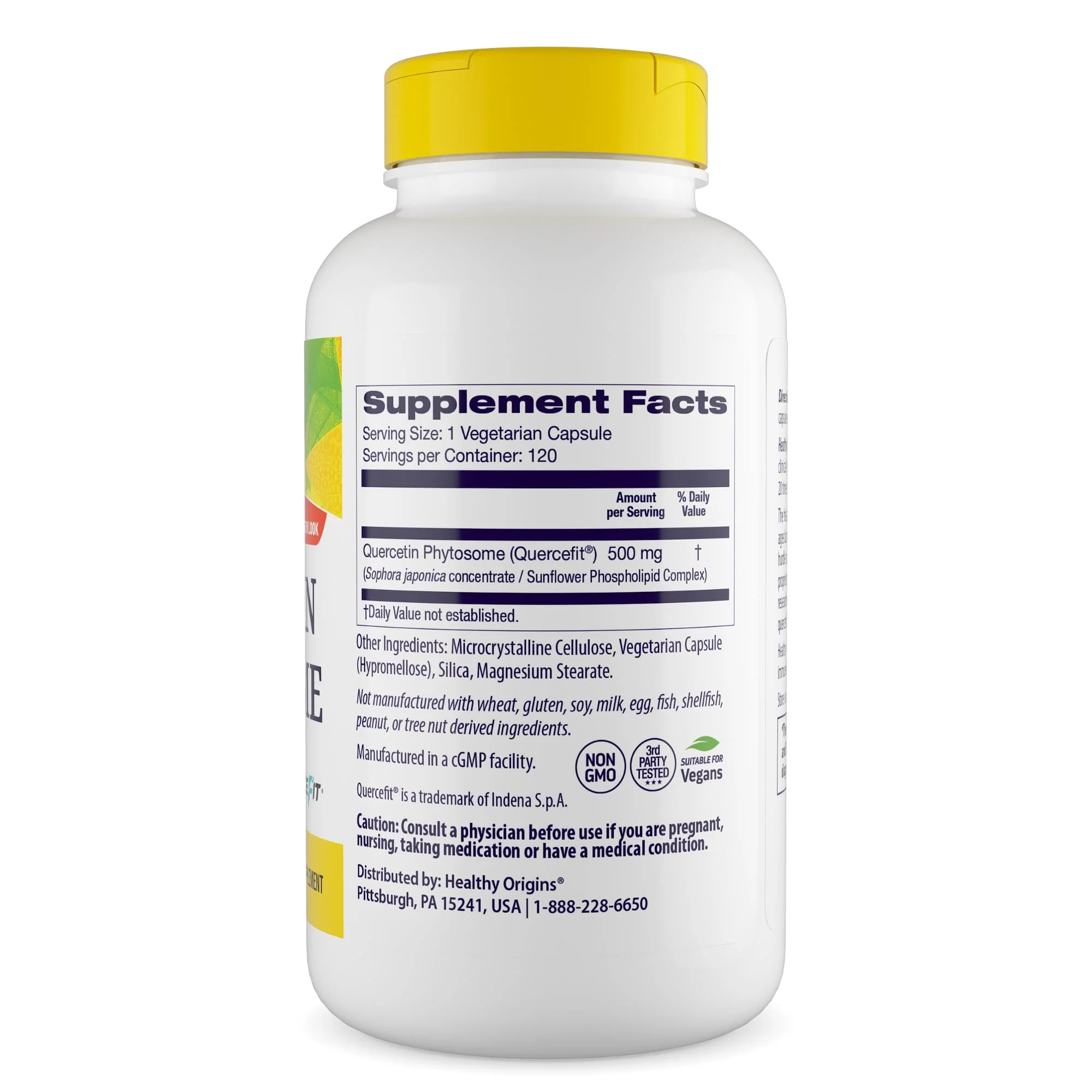 Healthy Origins Quercetin Phytosome 500 mg – Immune & Respiratory Support - Image 2