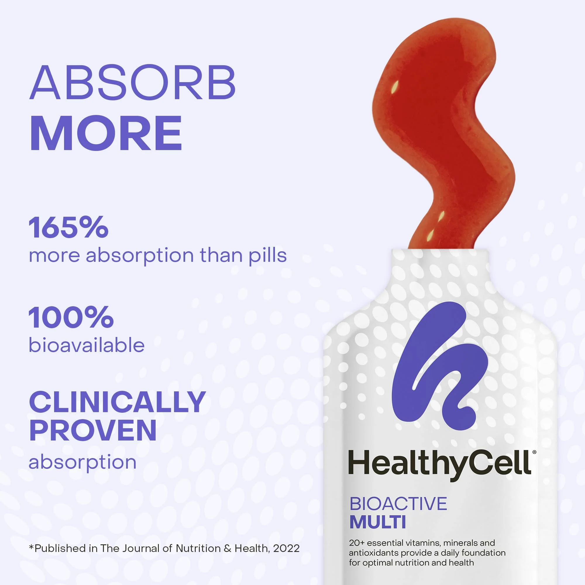 HealthyCell Bioactive Daily Liquid Multivitamin for Men & Women – 20+ Vitamins, Minerals & Antioxidants in 30 Gel Packs - Image 9