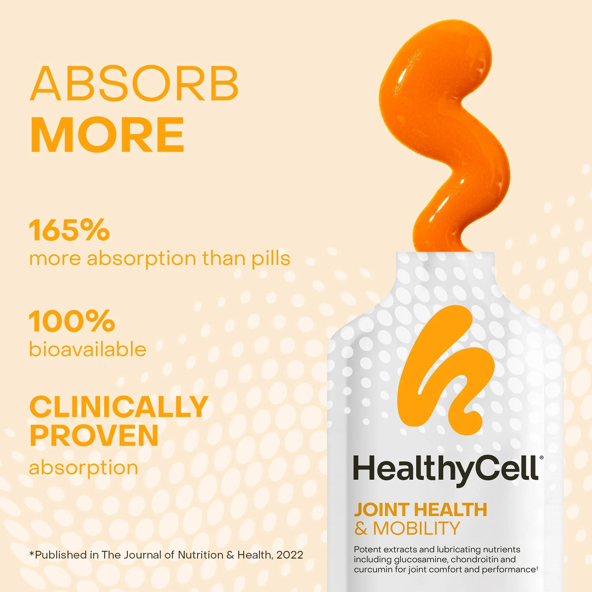 HealthyCell Joint Health & Mobility Daily MicroGel – Ultra-Absorbable Gel Packs, 30 Count - Image 3