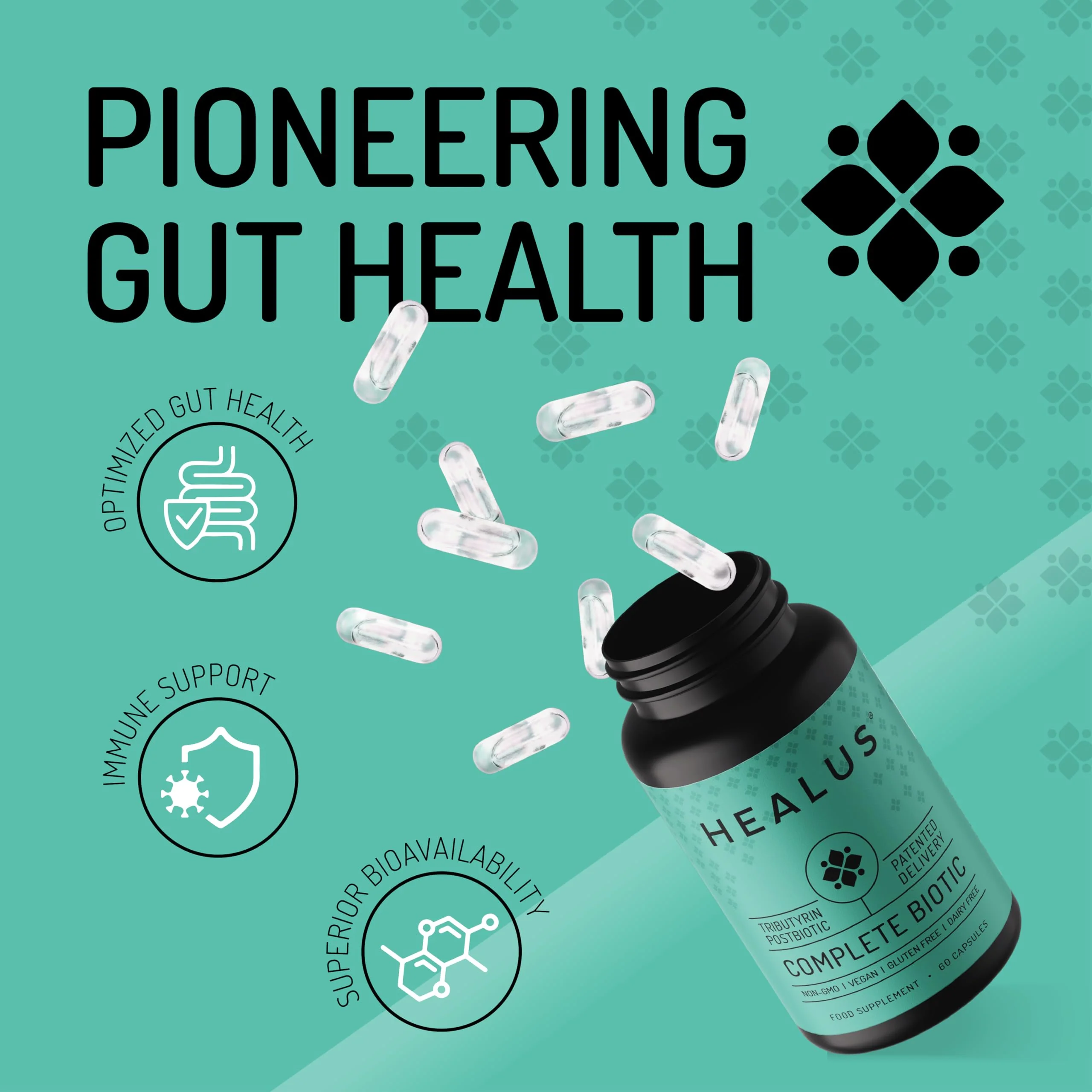 Healus Complete Biotic - Postbiotic Tributyrin for Gut Health - Image 2