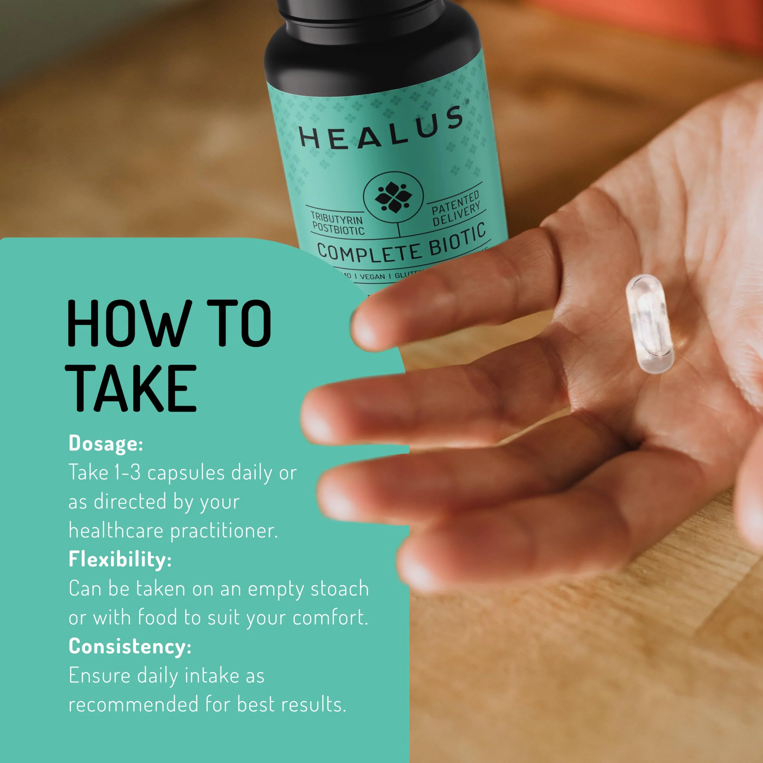 Healus Complete Biotic - Postbiotic Tributyrin for Gut Health - Image 4
