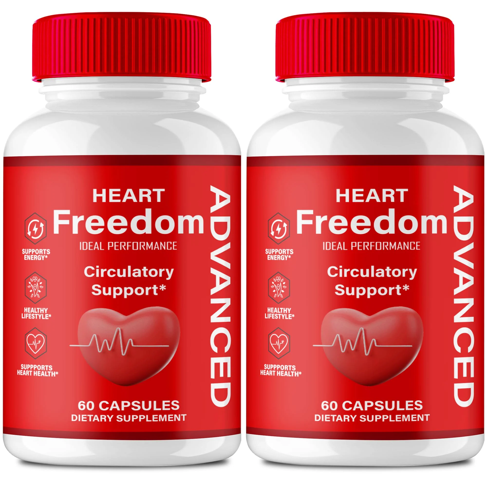 Heart Freedom Capsules – Official HeartFreedom Pills for Energy & Circulation (2 Pack)
