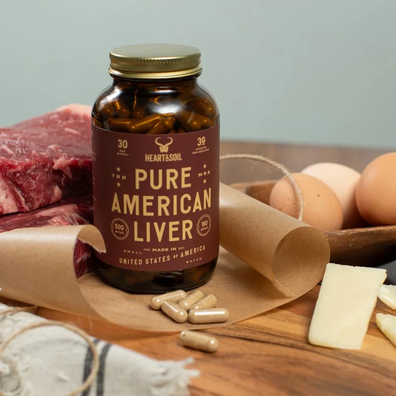 HEART & SOIL Beef Liver Capsules – 3000mg, Grass-Fed, 180 Capsules, Made in USA - Image 3