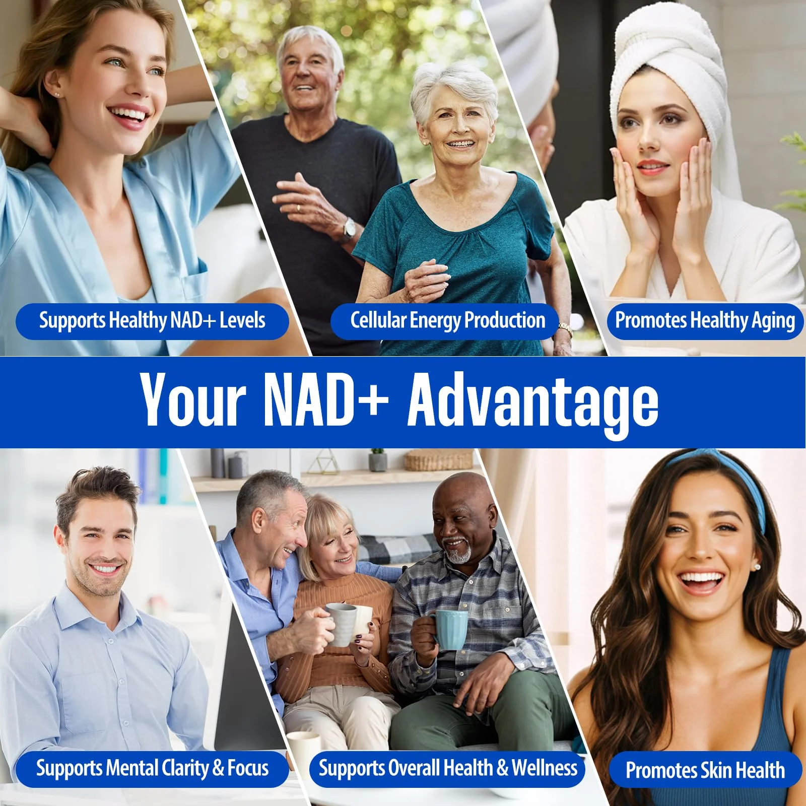 heifunk NAD+ Supplement | 1455mg Liposomal NAD+ with Resveratrol, CoQ10 & PQQ | 90 Vegan Capsules for Energy, Focus & Healthy Aging - Image 11