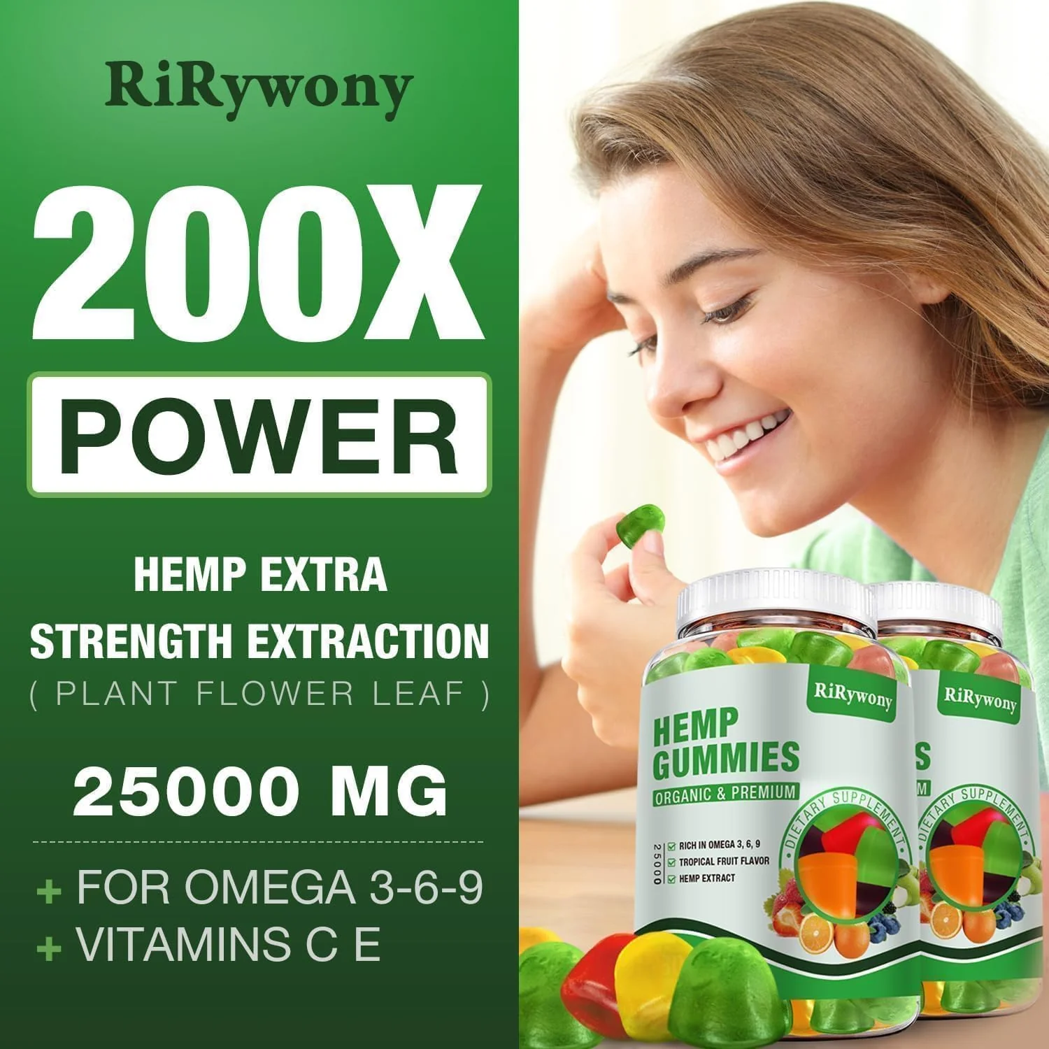 Hemp Gummies (3 Packs) - Premium Hemp Edibles - Image 2