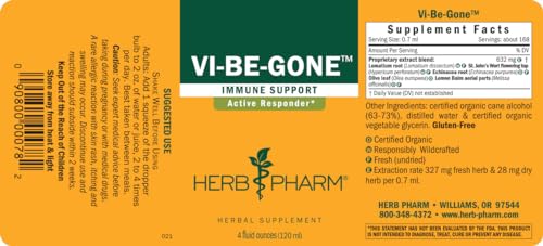 Herb Pharm Virattack Liquid Herbal Formula with Lomatium – Immune Support, 4 oz - Image 2