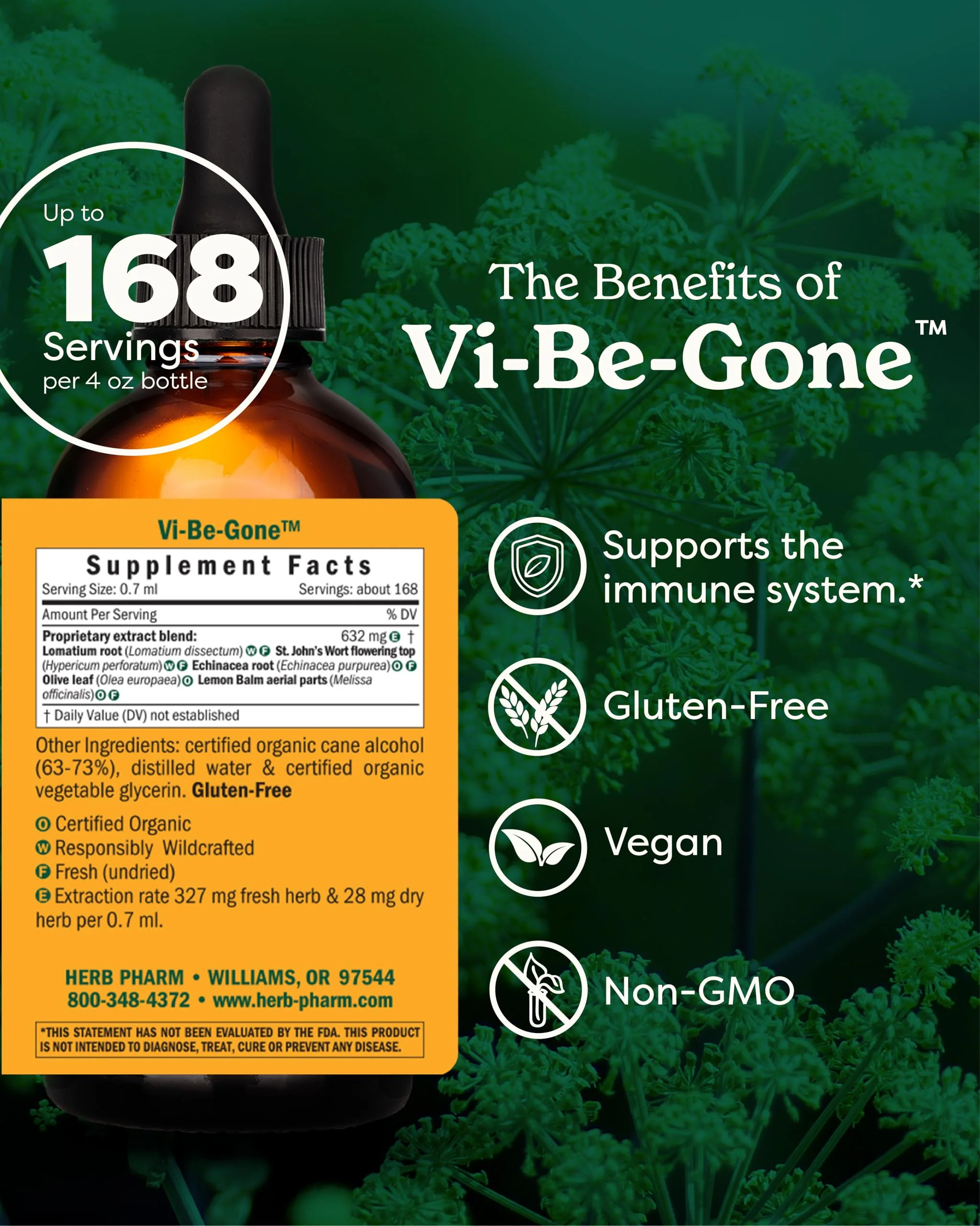 Herb Pharm Virattack Liquid Herbal Formula with Lomatium – Immune Support, 4 oz - Image 5