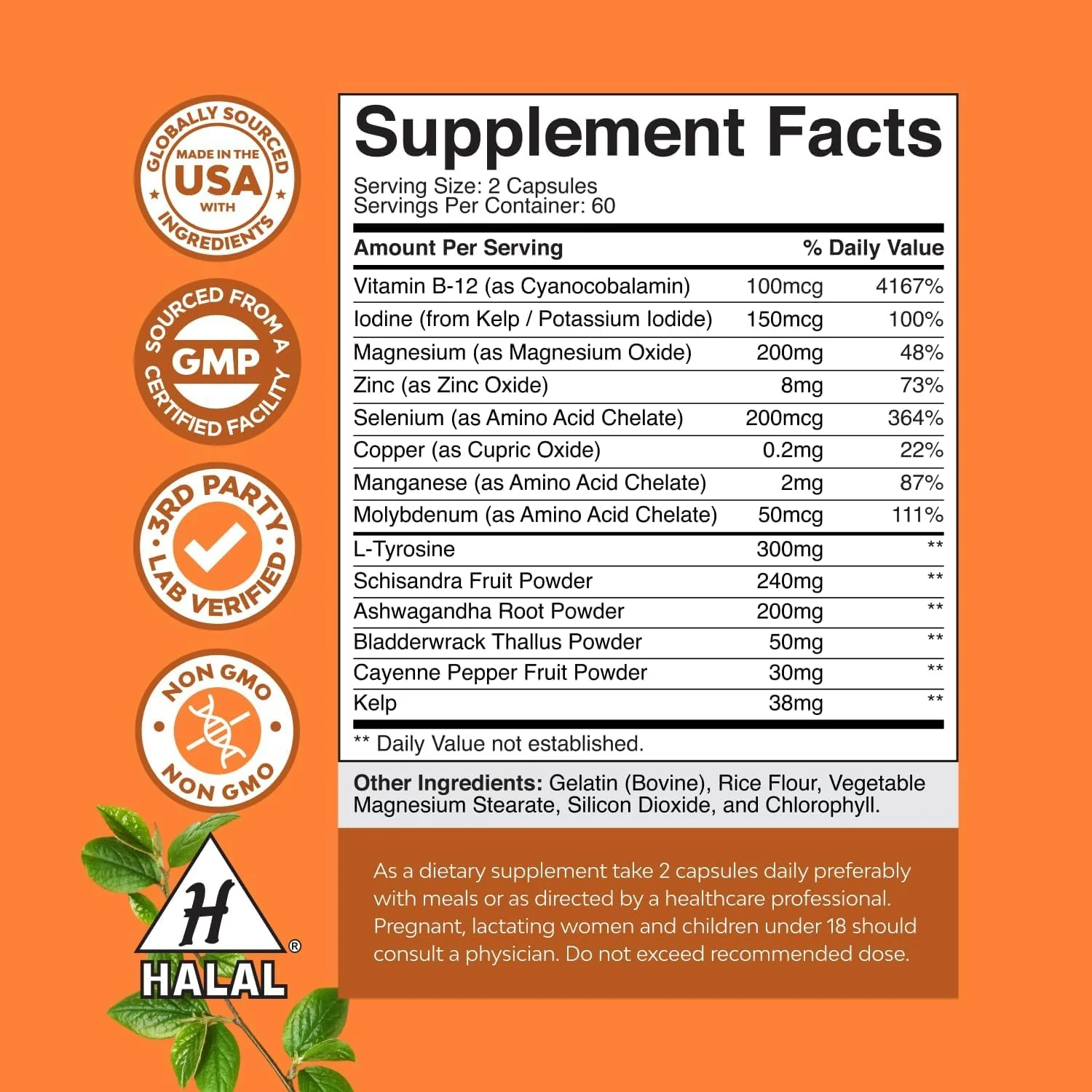 Herbal Thyroid Support Complex – Iodine, Ashwagandha for Energy & Hormone Balance - Image 3