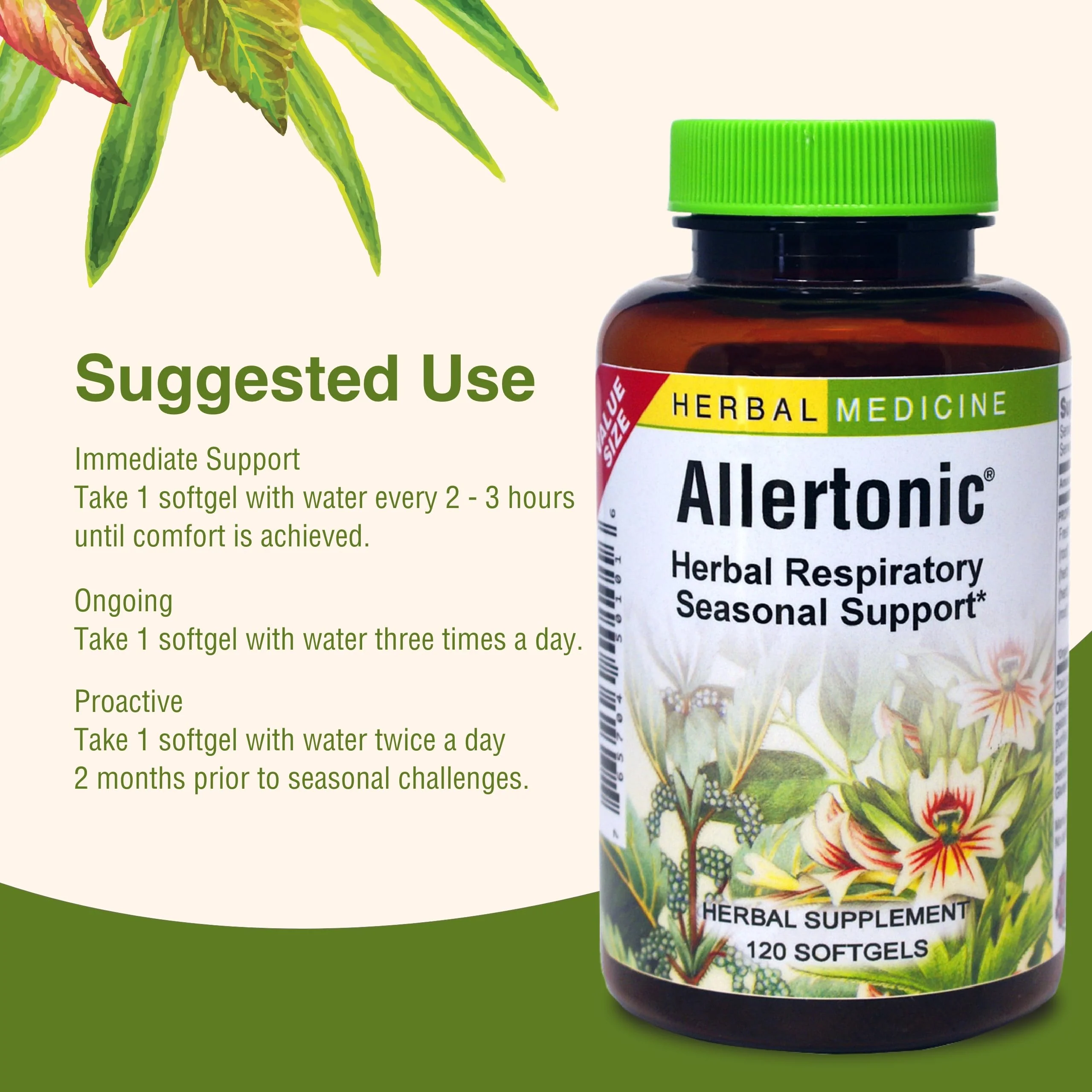 Herbs Etc. Allertonic – Healthy Breathing Support, 120 Softgels - Image 7