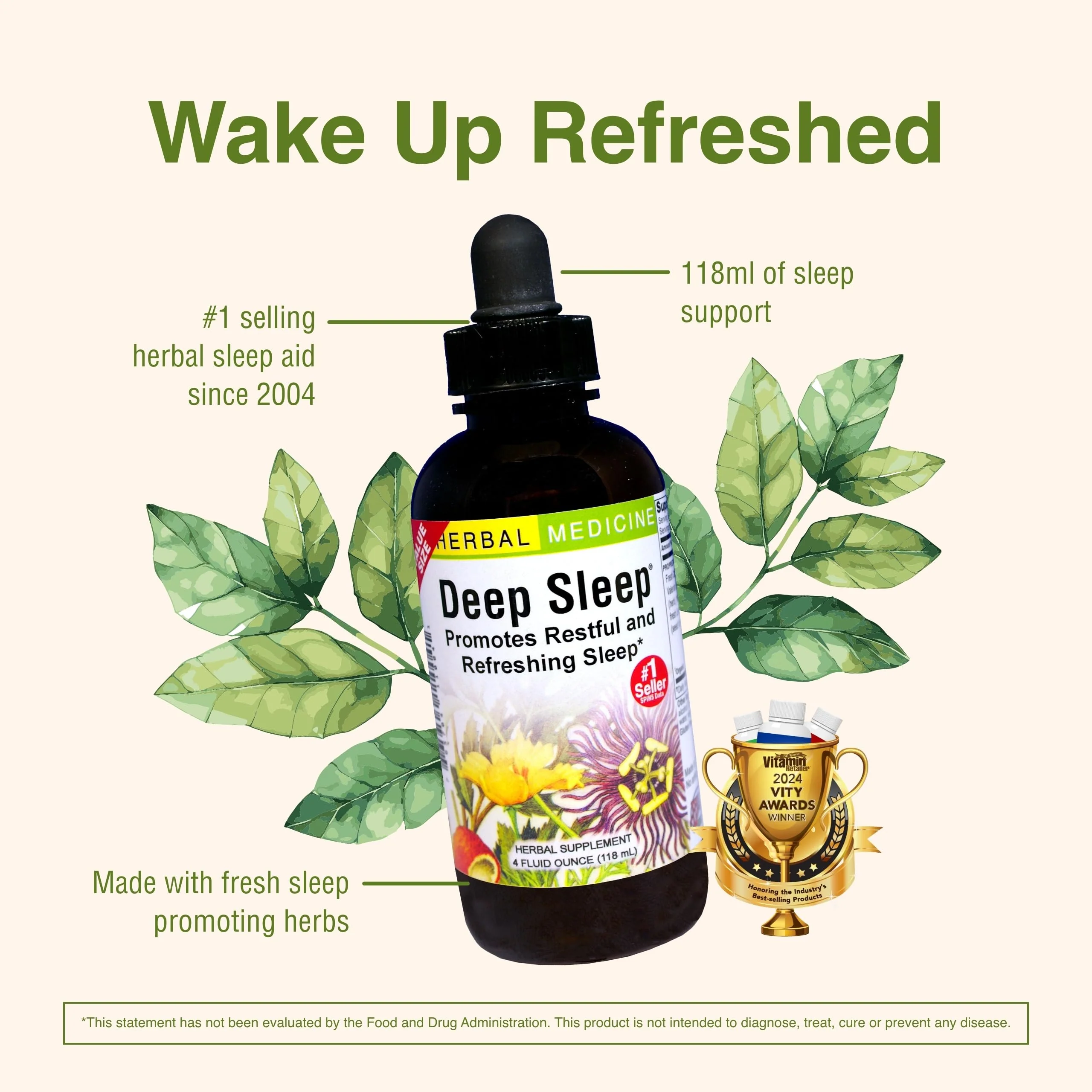 Herbs Etc. Deep Sleep - Natural Herbal Sleep Aid (Non-Habit Forming) 4 oz Liquid Extract - 2 Pack - Image 12