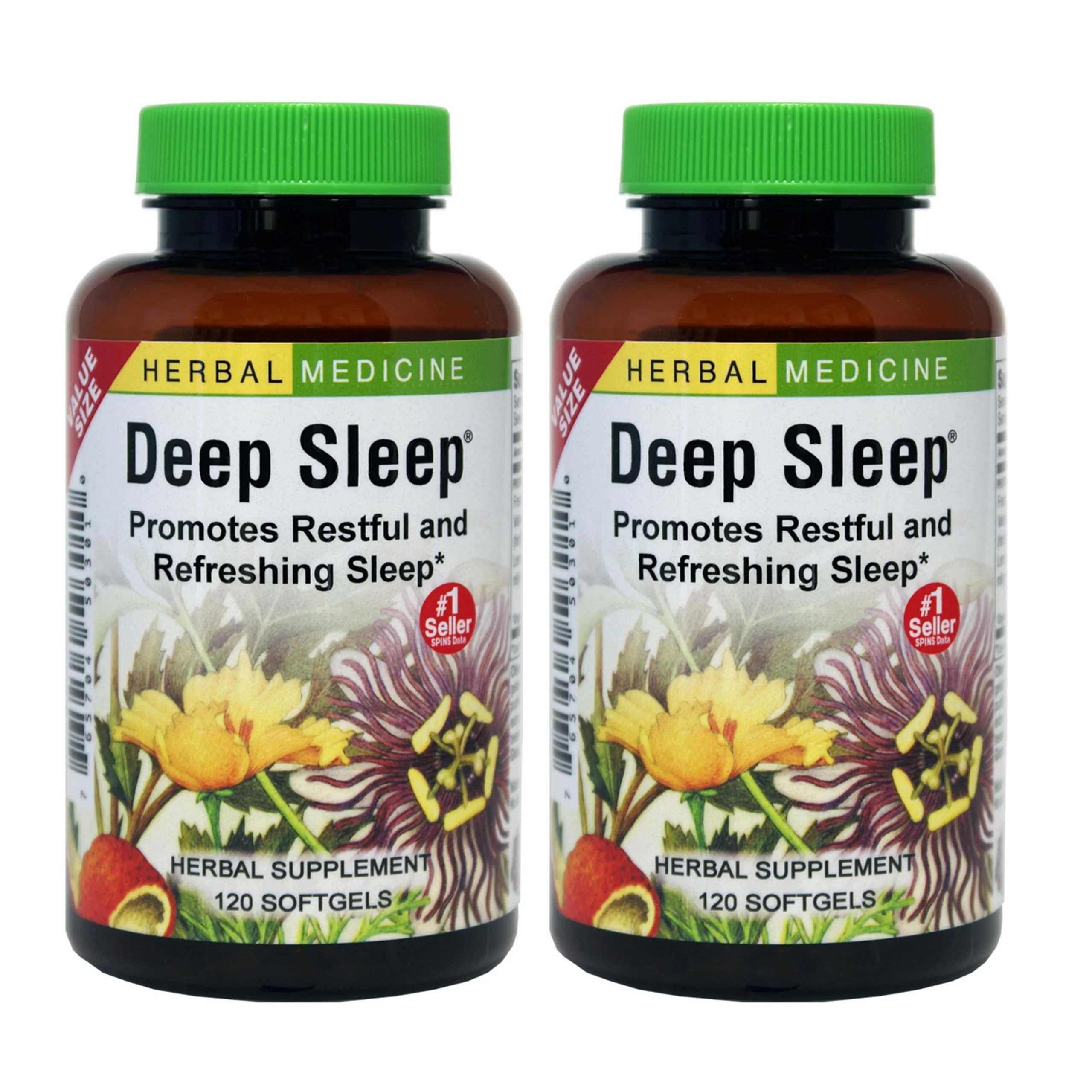 Herbs Etc. Deep Sleep Softgels – Herbal Sleep Support with Passionflower, Chamomile & Lemon Balm – 120 Softgels (2 Pack) - Image 8