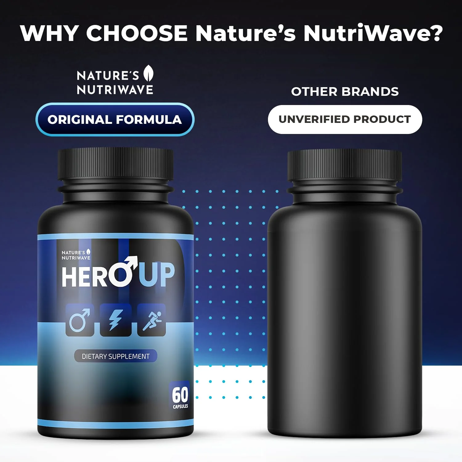 HeroUP by Nature’s NutriWave – Plant-Based Wellness, Non-GMO, Stimulant-Free | USA-Made 60 Capsules - Image 12