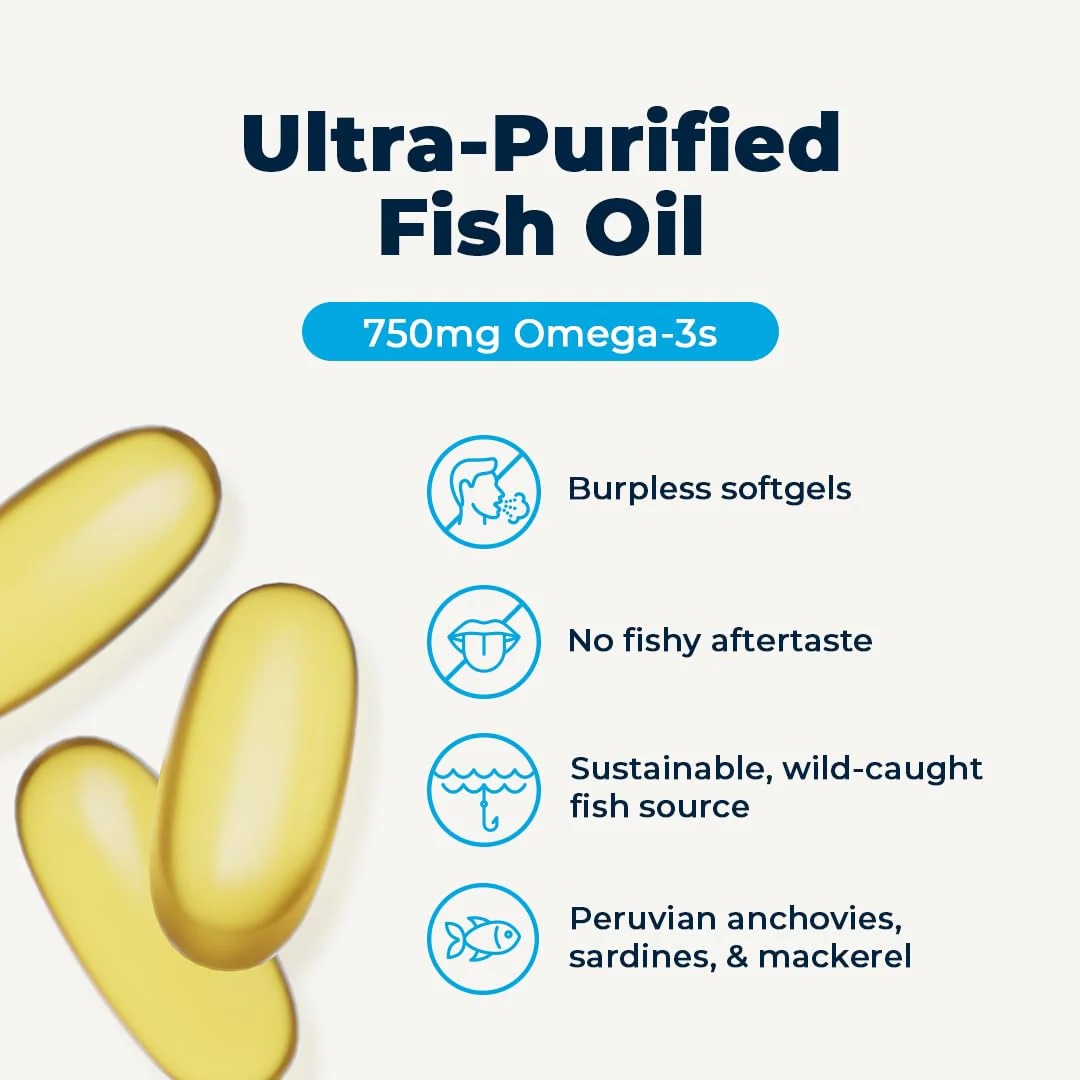 High-Potency Omega-3 Fish Oil 750mg | EPA & DHA for Heart, Brain & Immune Health - Image 3