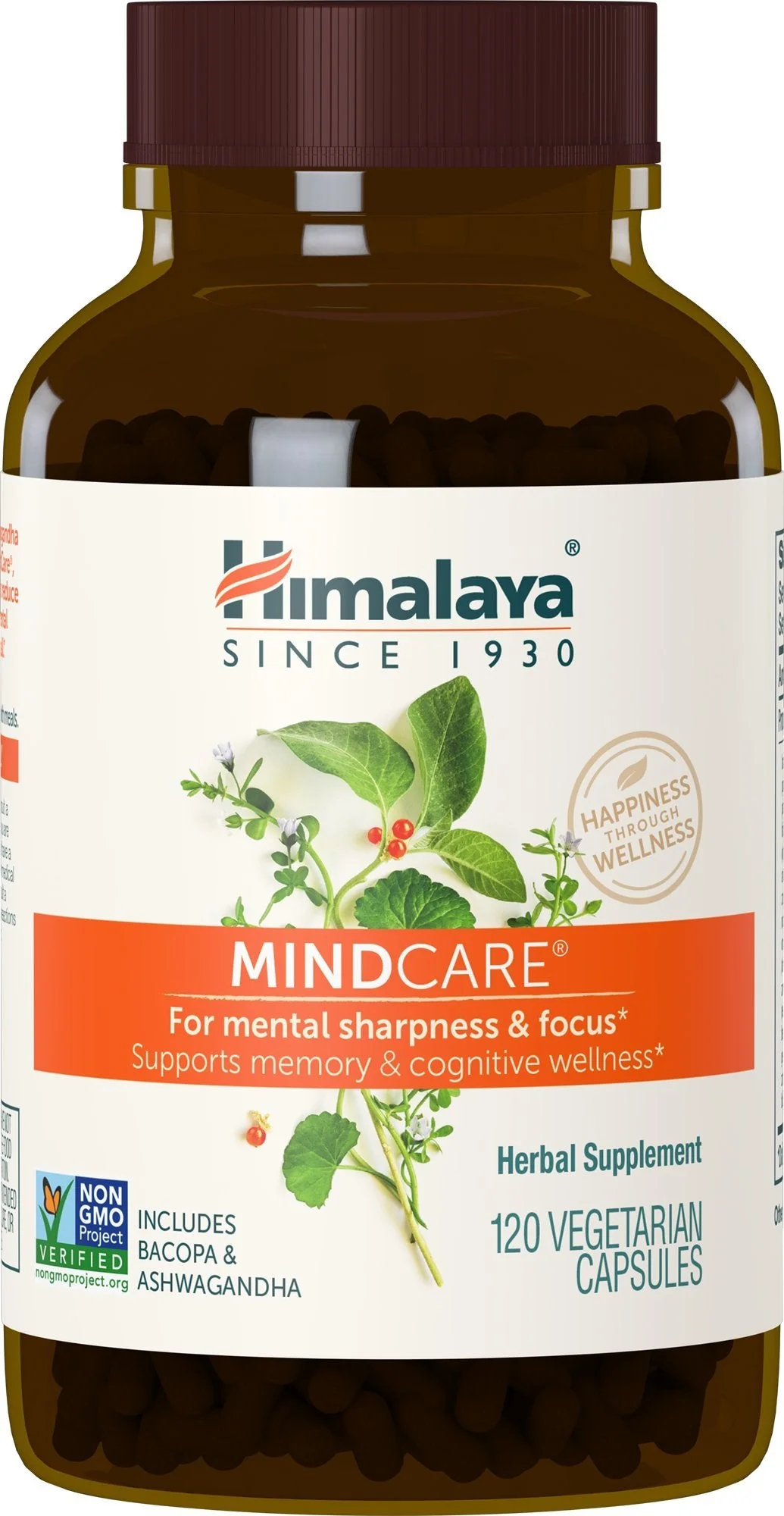 Himalaya MindCare Nootropic Brain Supplement – 1170 mg, 120 Capsules