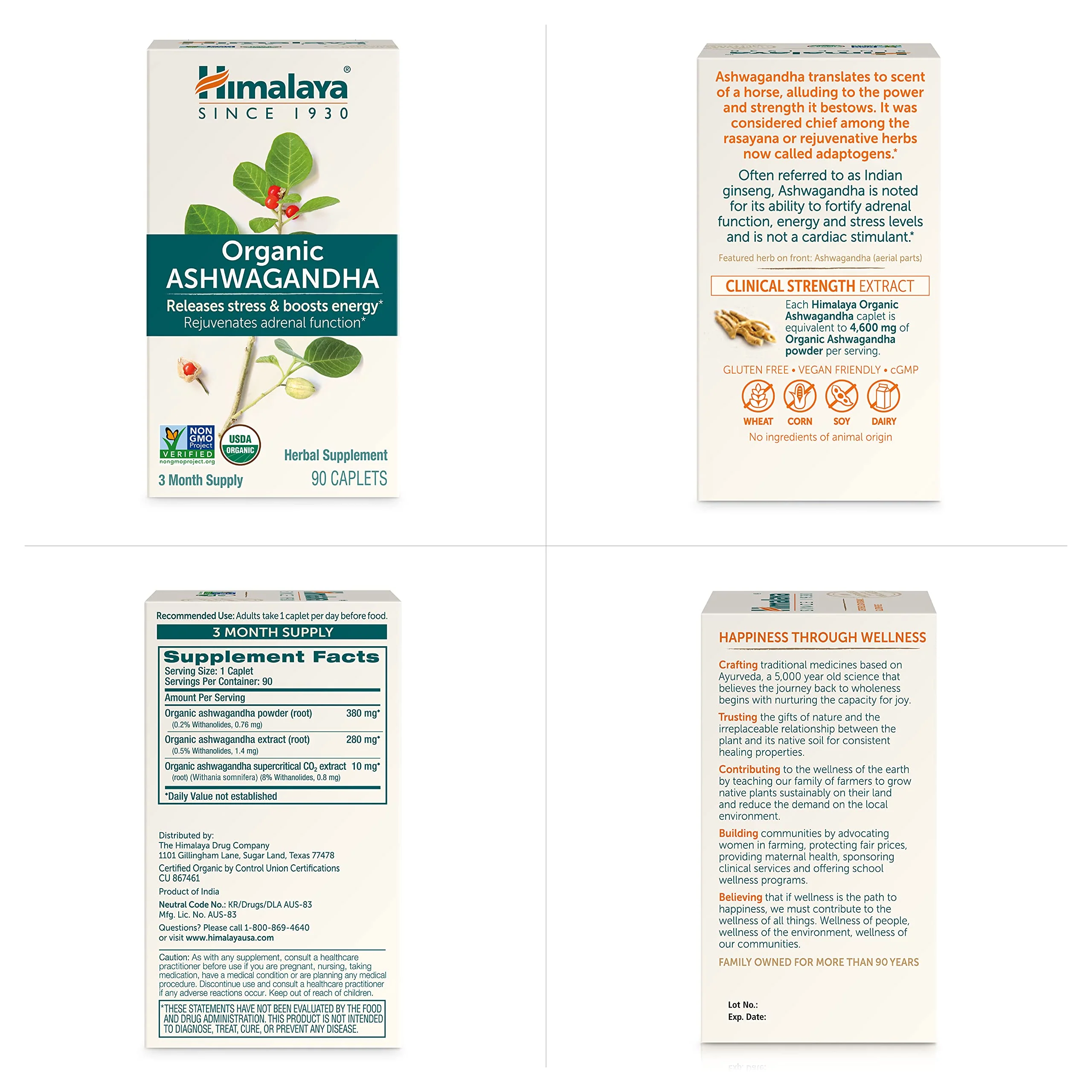 Himalaya Organic Ashwagandha Root - 90 Day Supply | Stress & Adrenal Support - Image 7