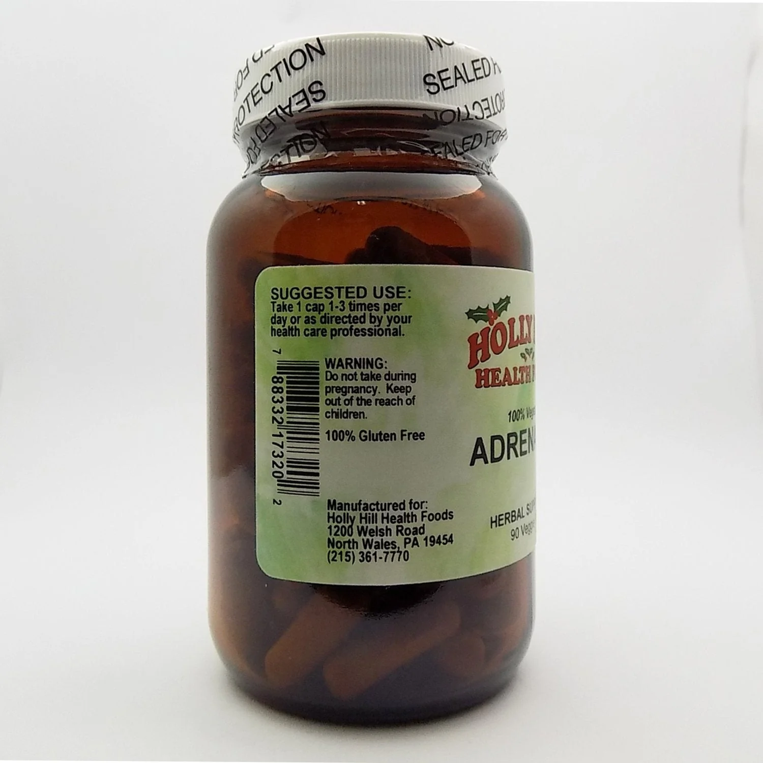 Holly Hill Health Foods – 100% Vegetarian Adrenal Rx (2-Pack) – 90 Vegetarian Capsules - Image 3