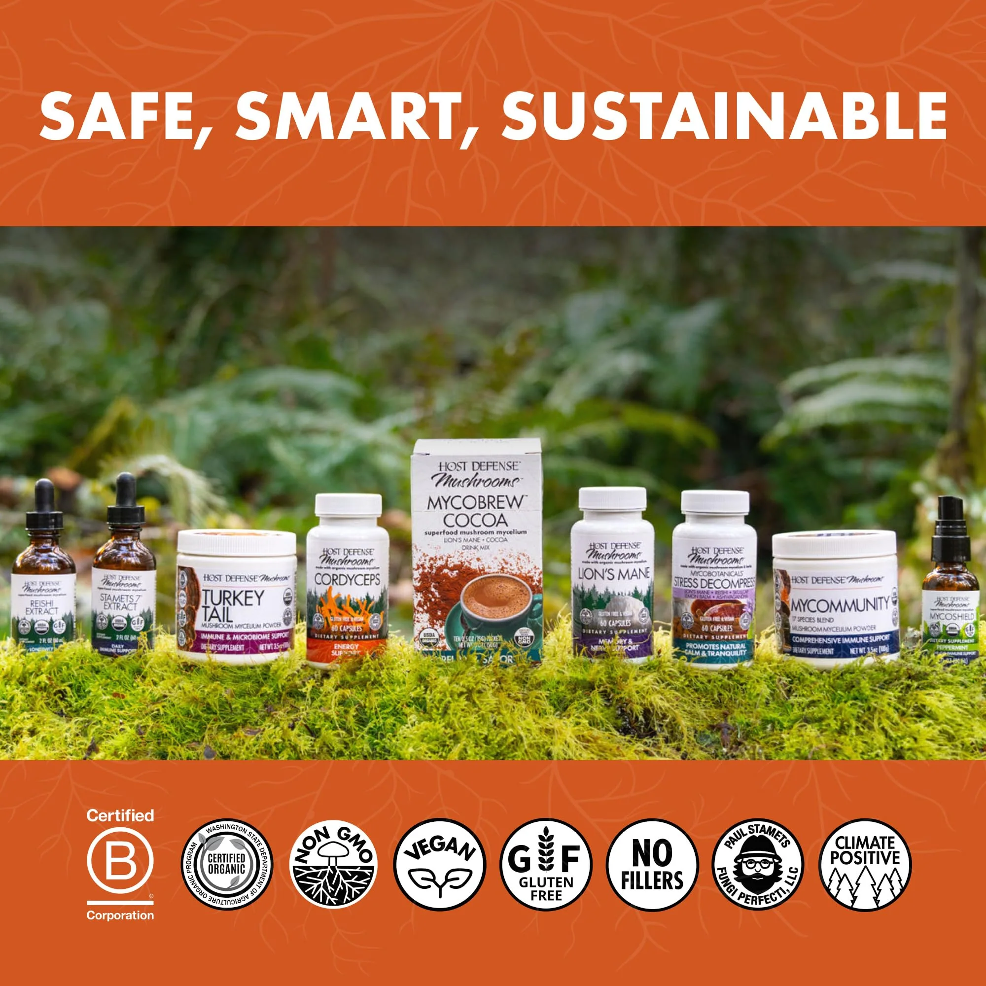 Host Defense Breathe Capsules – Immune & Respiratory Support Mushroom Supplement with Chaga, Reishi & Cordyceps – 120 Capsules - Image 7