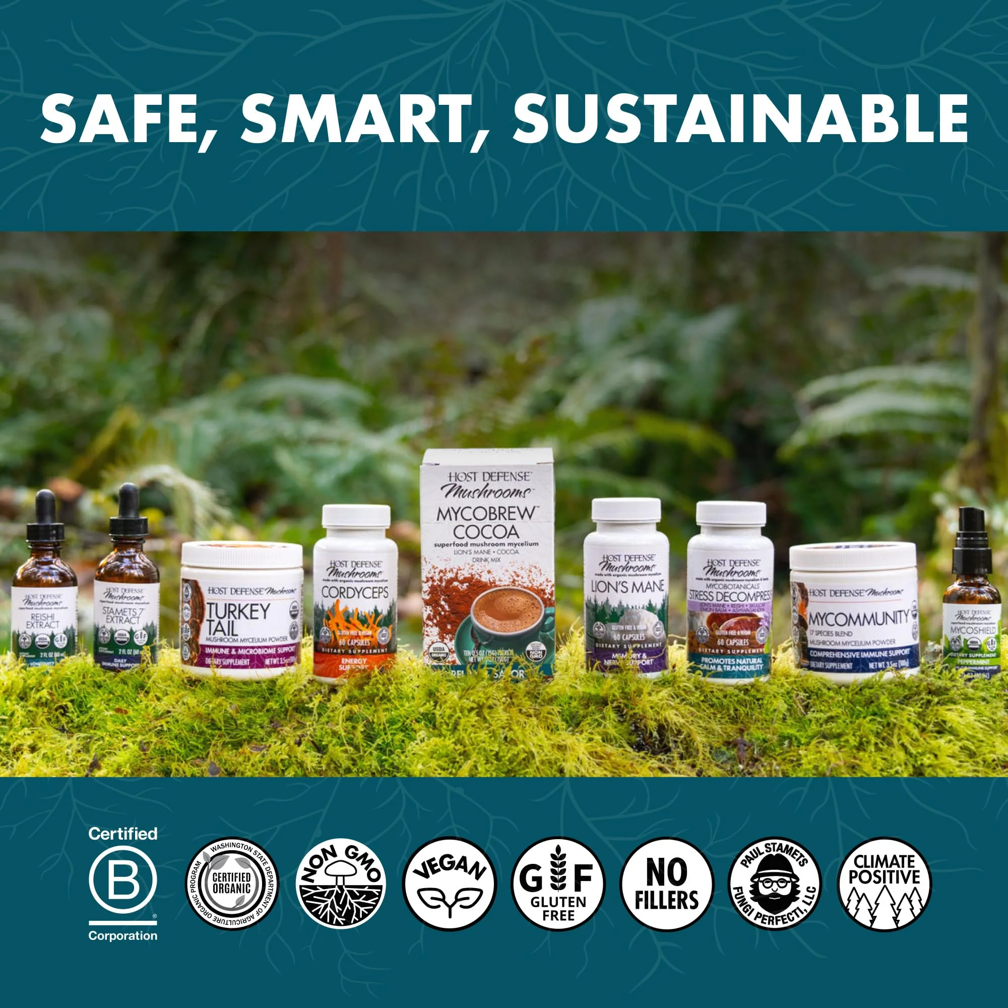 Host Defense Reishi Capsules | Immune & Heart Health Support, Energy & Vitality – 120 Capsules - Image 7