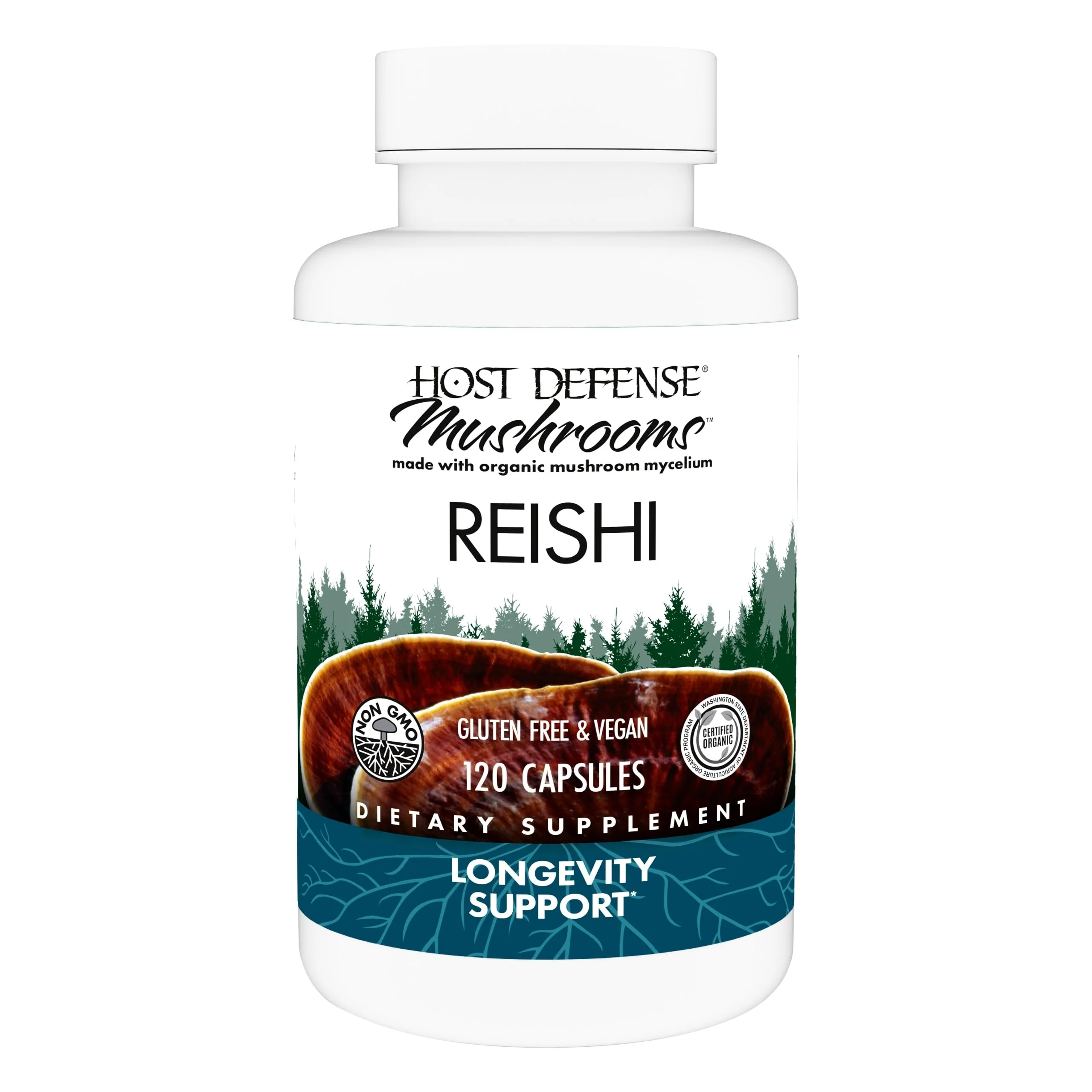 Host Defense Reishi Capsules | Immune & Heart Health Support, Energy & Vitality – 120 Capsules - Image 8