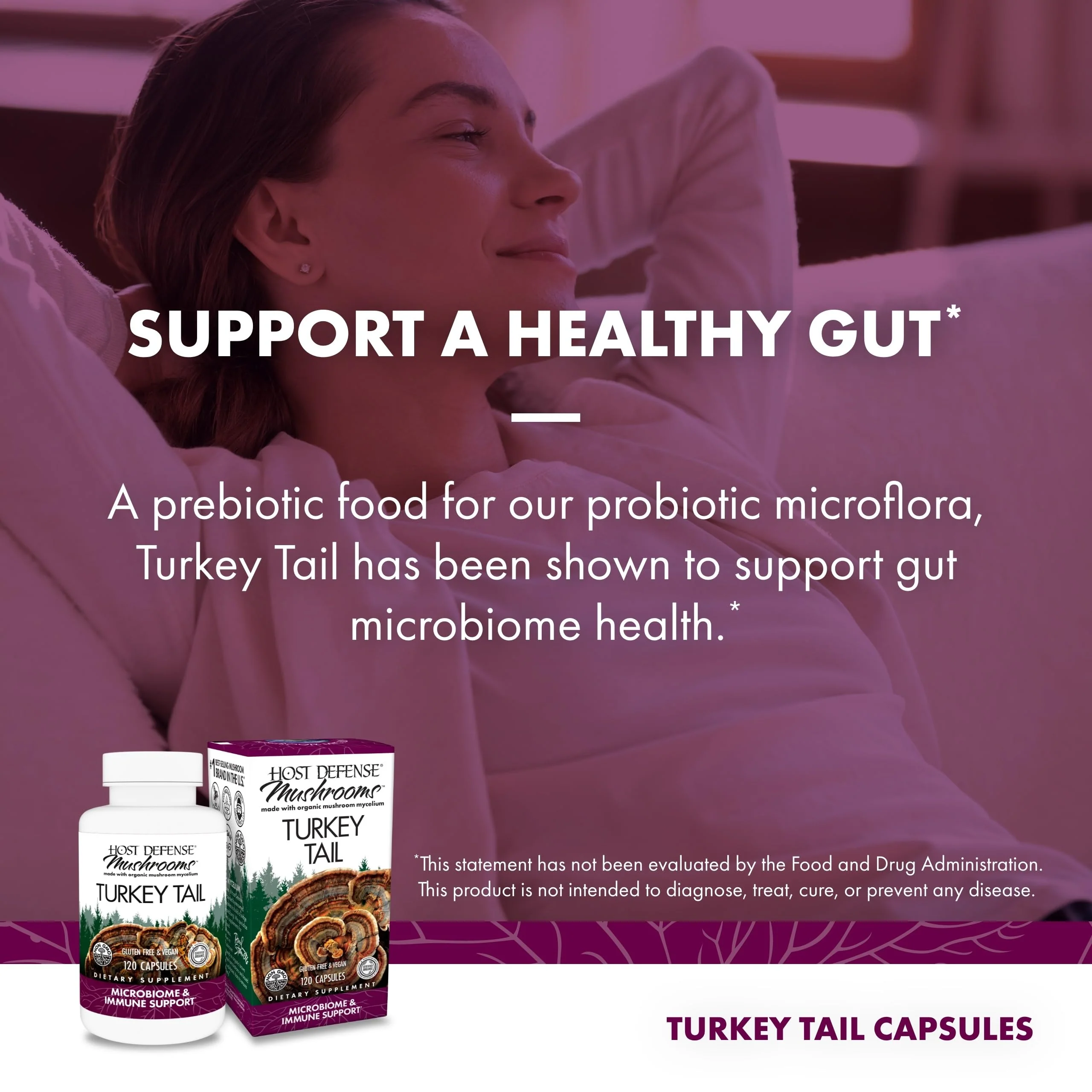 Host Defense Turkey Tail Capsules – Digestive Health & Immune Support - Image 5