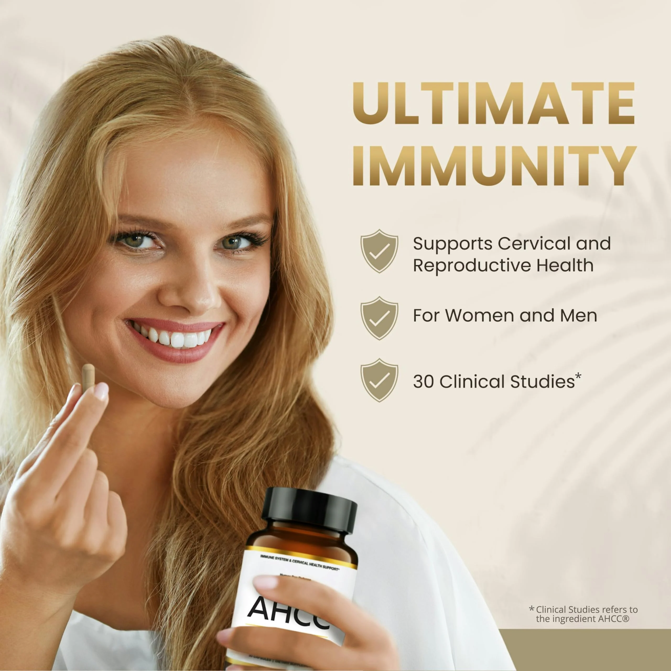 HPD Rx Premium AHCC & Shiitake Mushroom 1100 mg per Serving – Immune Support, 30-Day Supply - Image 2