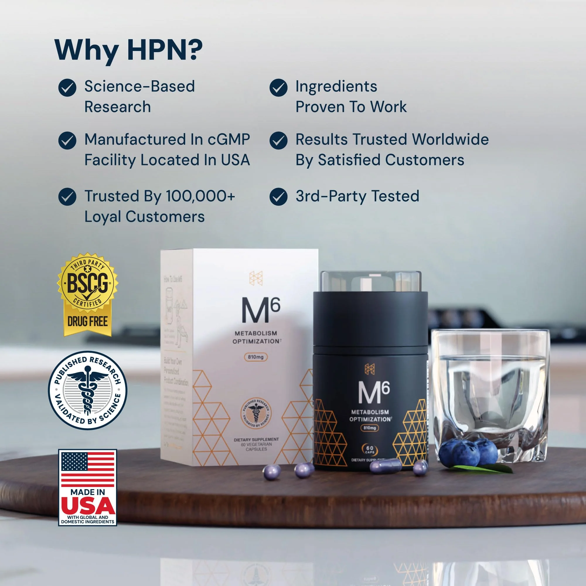 HPN M(6) Metabolism Booster – Fat Burner for Weight Loss | 60 Capsules | Vegan - Image 5