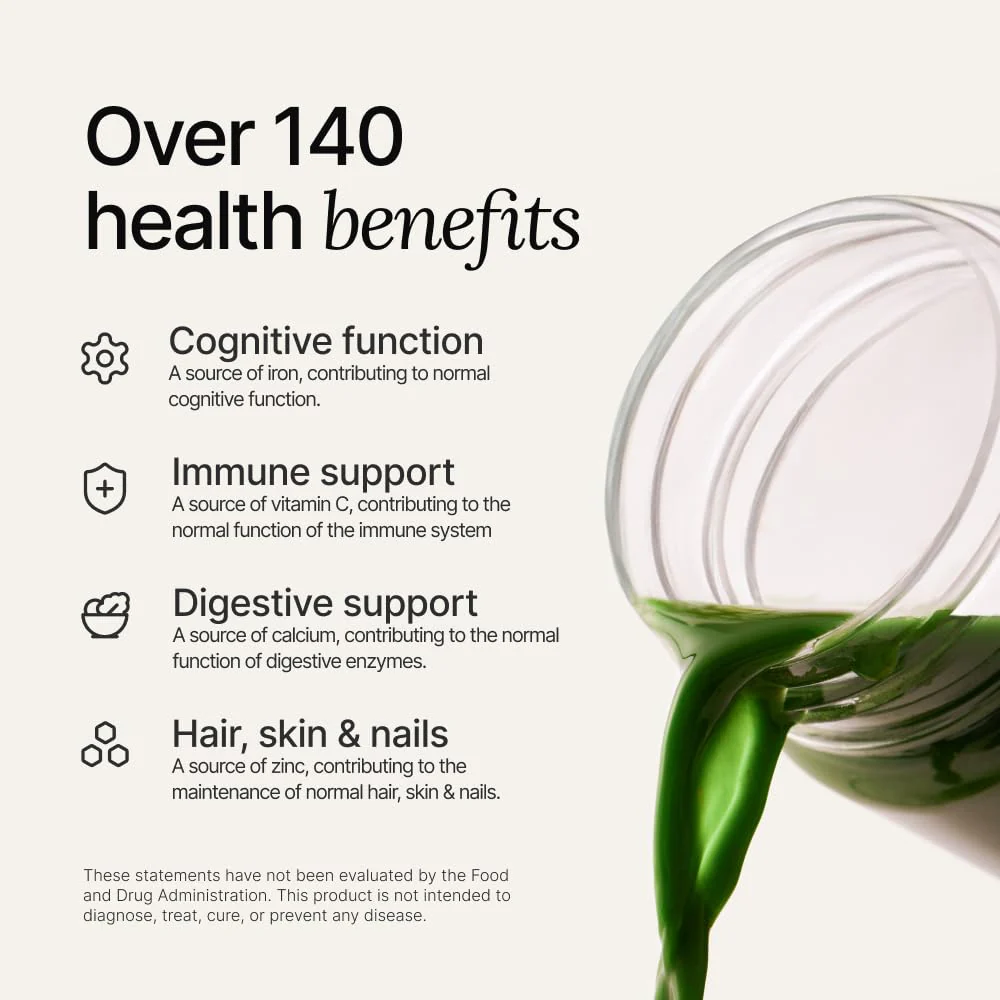 Huel Daily Greens Peach Passionfruit | Superfood Greens Powder with 91 Vitamins, Adaptogens & Probiotics | 30 Servings - Image 3