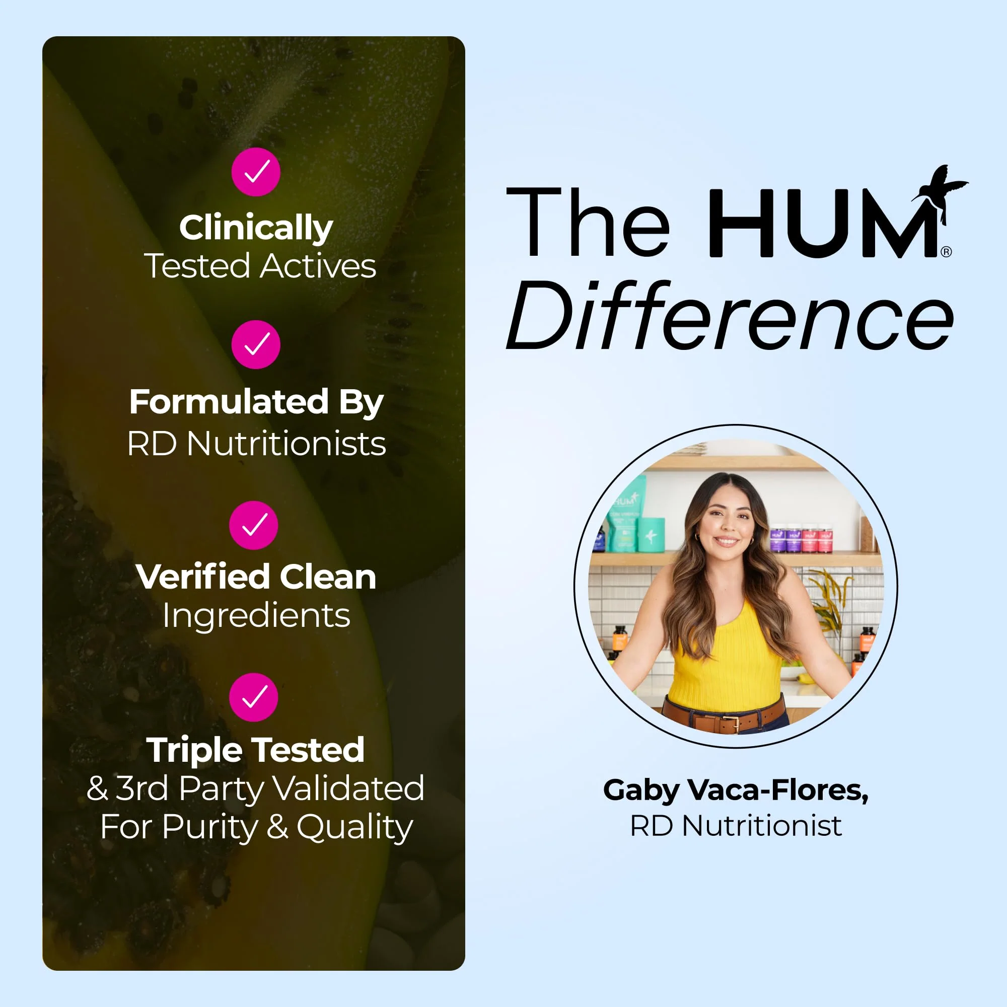 HUM Collagen Love Skin — Collagen Peptides with Hyaluronic Acid & Vitamin C, 90 Capsules - Image 17