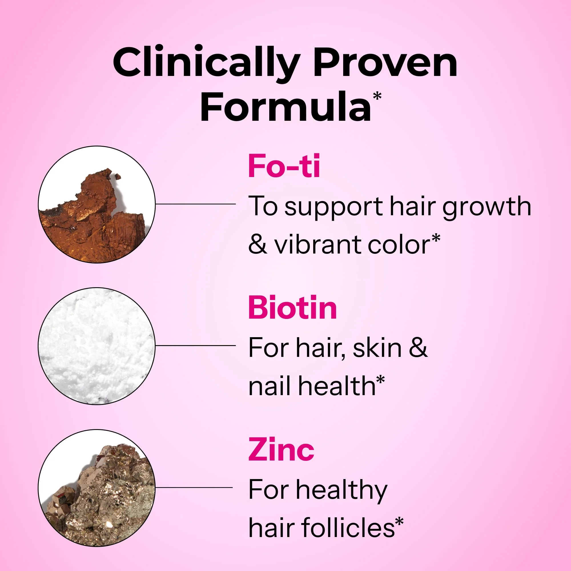 HUM Hair Growth Gummies with Biotin, Zinc & B12 – 60 Gummies - Image 4