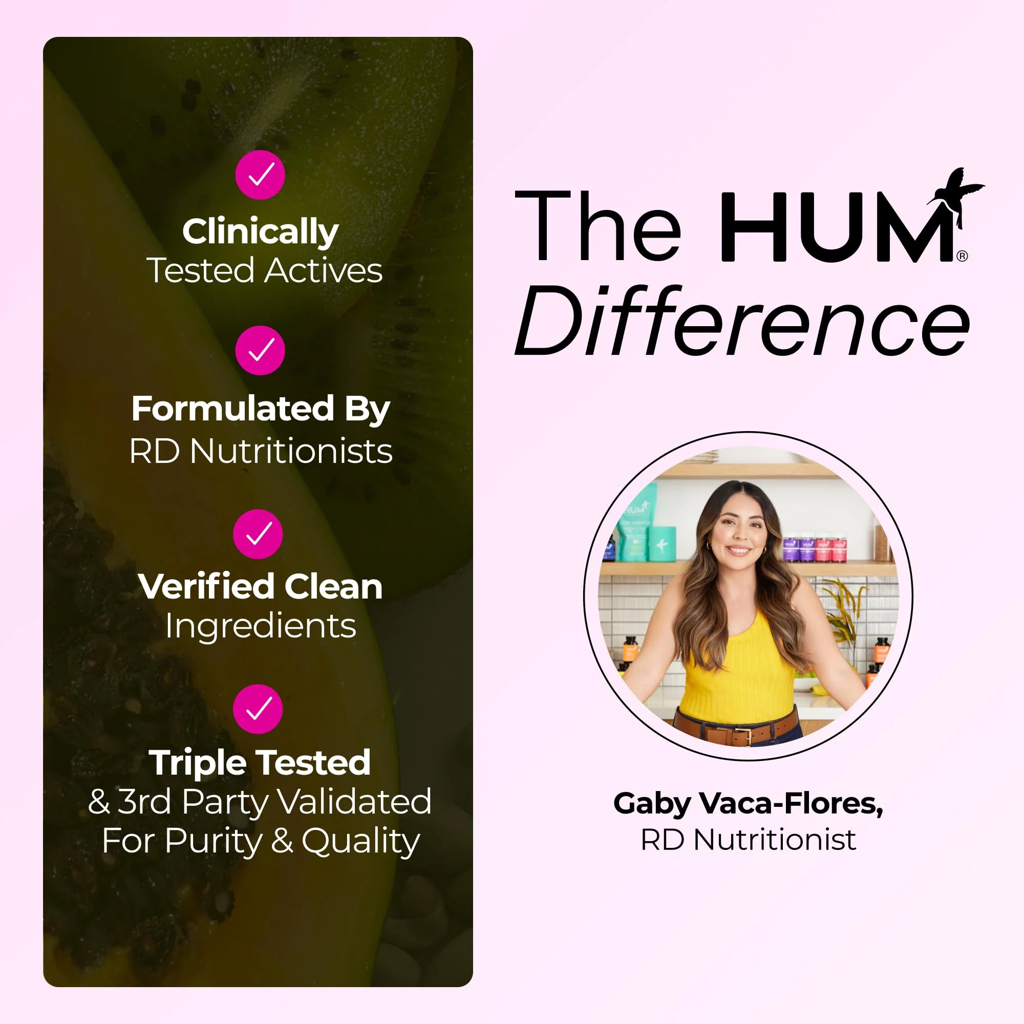 HUM Hair Growth Gummies with Biotin, Zinc & B12 – 60 Gummies - Image 8