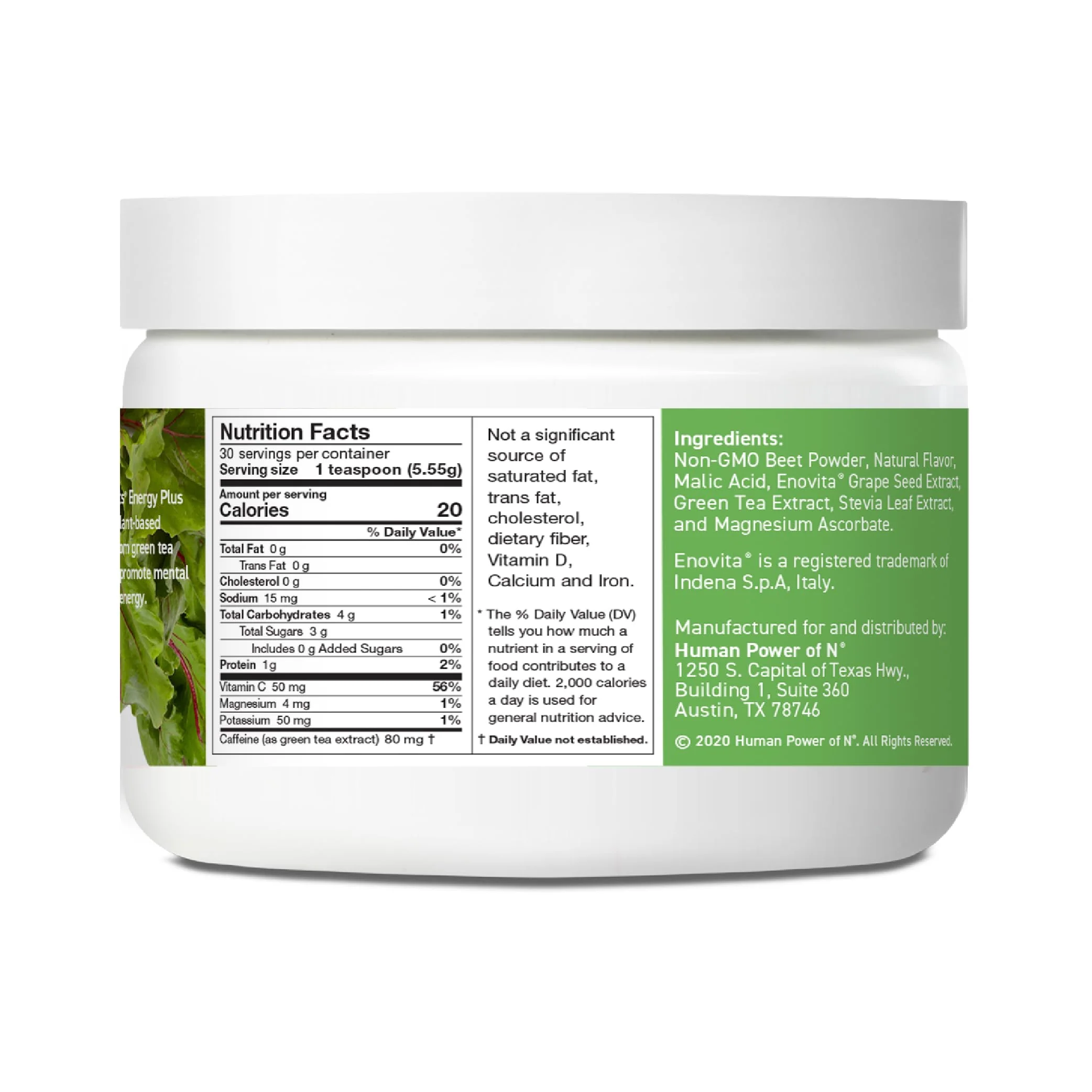 Humann SuperBeets Energy Plus with Grape Seed Extract - Beet Root Powder, Green Tea Extract, Caffeine, Vitamin C, Non-GMO, 5.87oz - Image 11