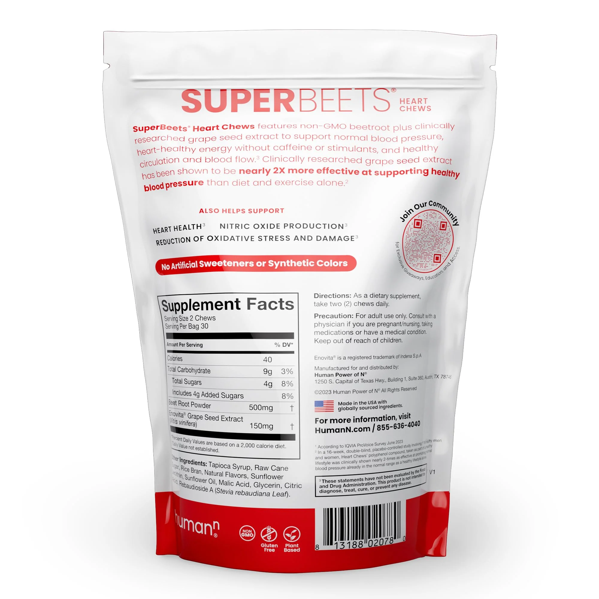 Humann SuperBeets Heart Chews – Nitric Oxide & Blood Pressure Support - Image 18