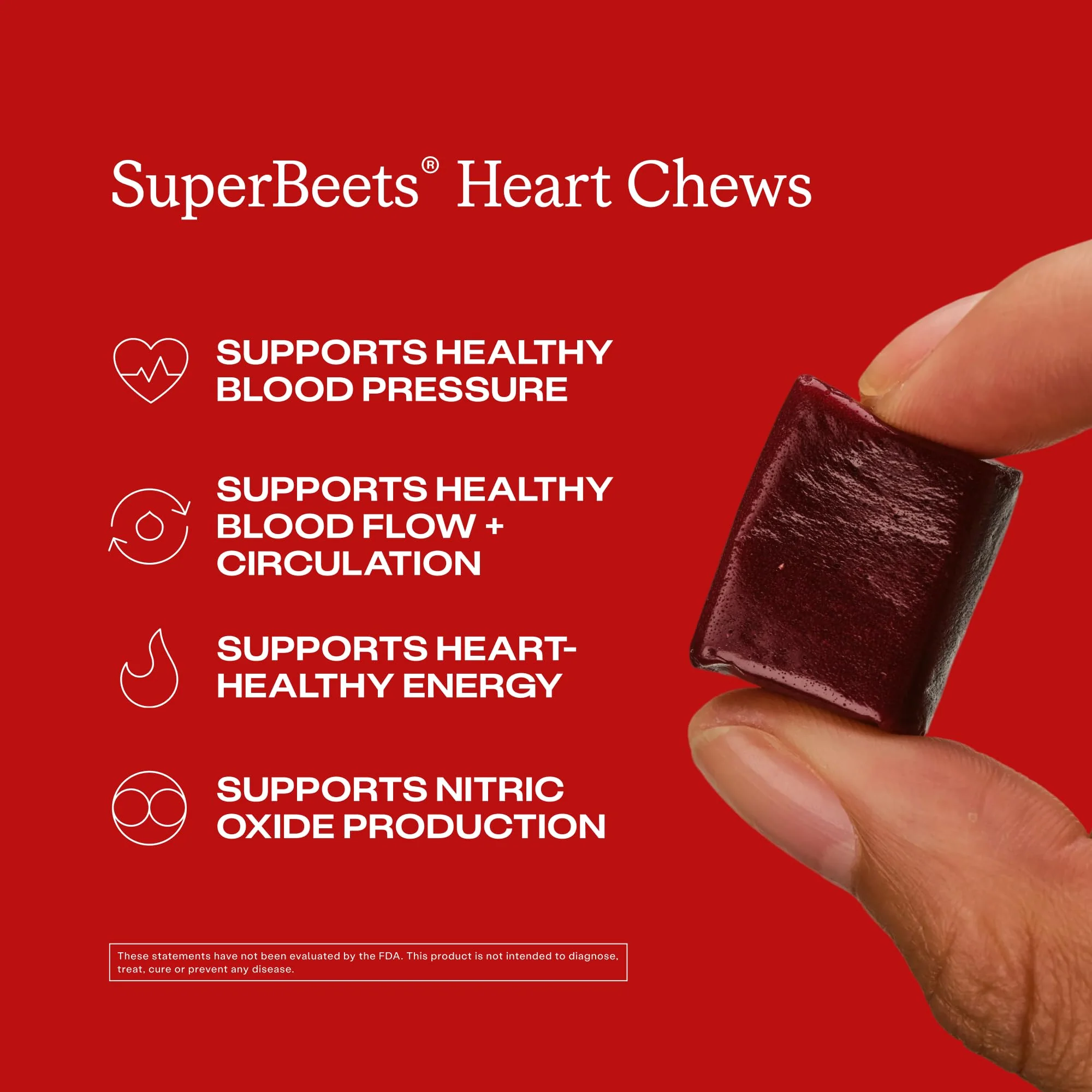 Humann SuperBeets Heart Chews – Nitric Oxide & Blood Pressure Support, Pomegranate Berry Flavor, 60 Count - Image 12