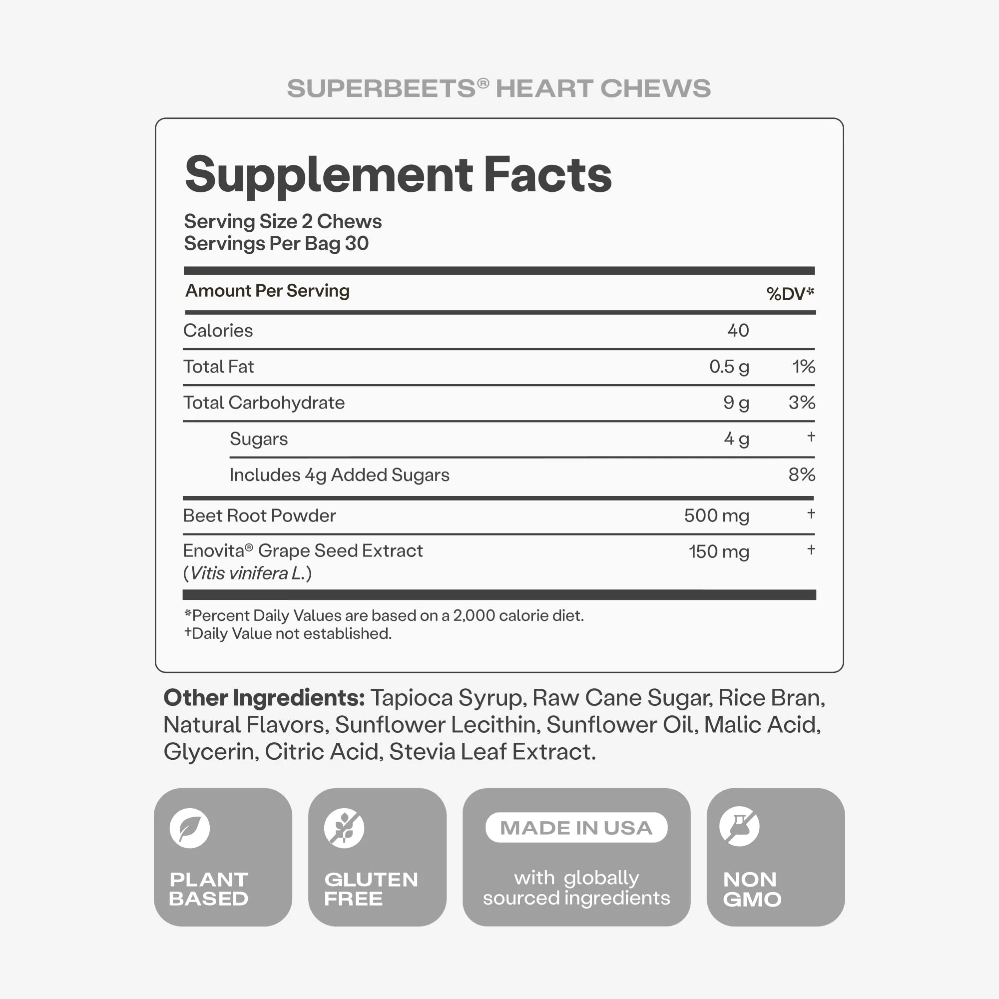 Humann SuperBeets Heart Chews – Nitric Oxide & Blood Pressure Support, Pomegranate Berry Flavor, 60 Count - Image 18