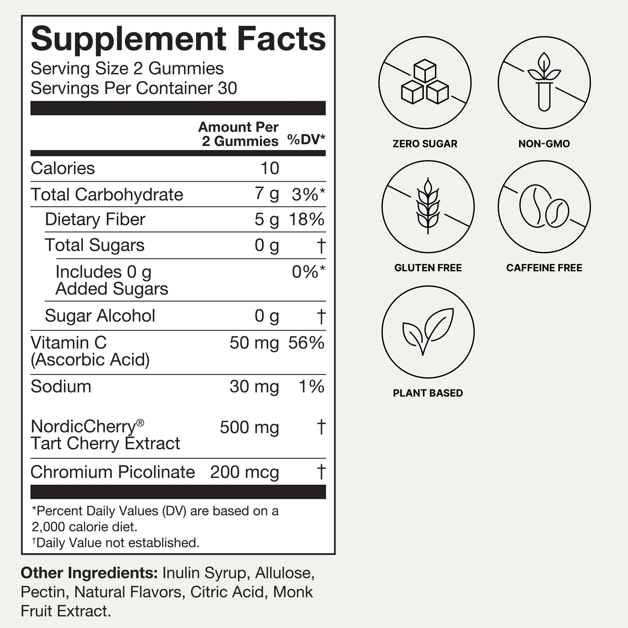 Humann Tart Cherry Gummies – NSF Certified Sport, Sugar-Free & Vegan - Image 5