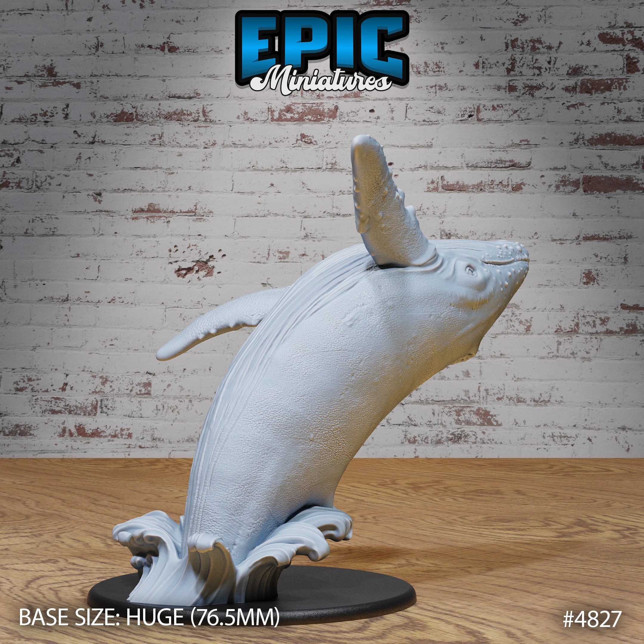 Humpback Whale #4826-#4827 by Epic Miniatures - Mysterious Ocean | DnD Tabletop Miniatures (28mm Scale) - Image 5