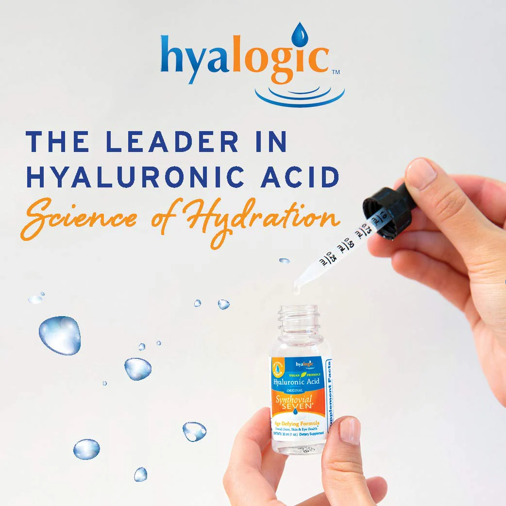 Hyalogic Synthovial Seven Liquid Hyaluronic Acid – Vegan Oral Joint & Skin Support, High Molecular Weight, 1 oz (2 Pack) - Image 7
