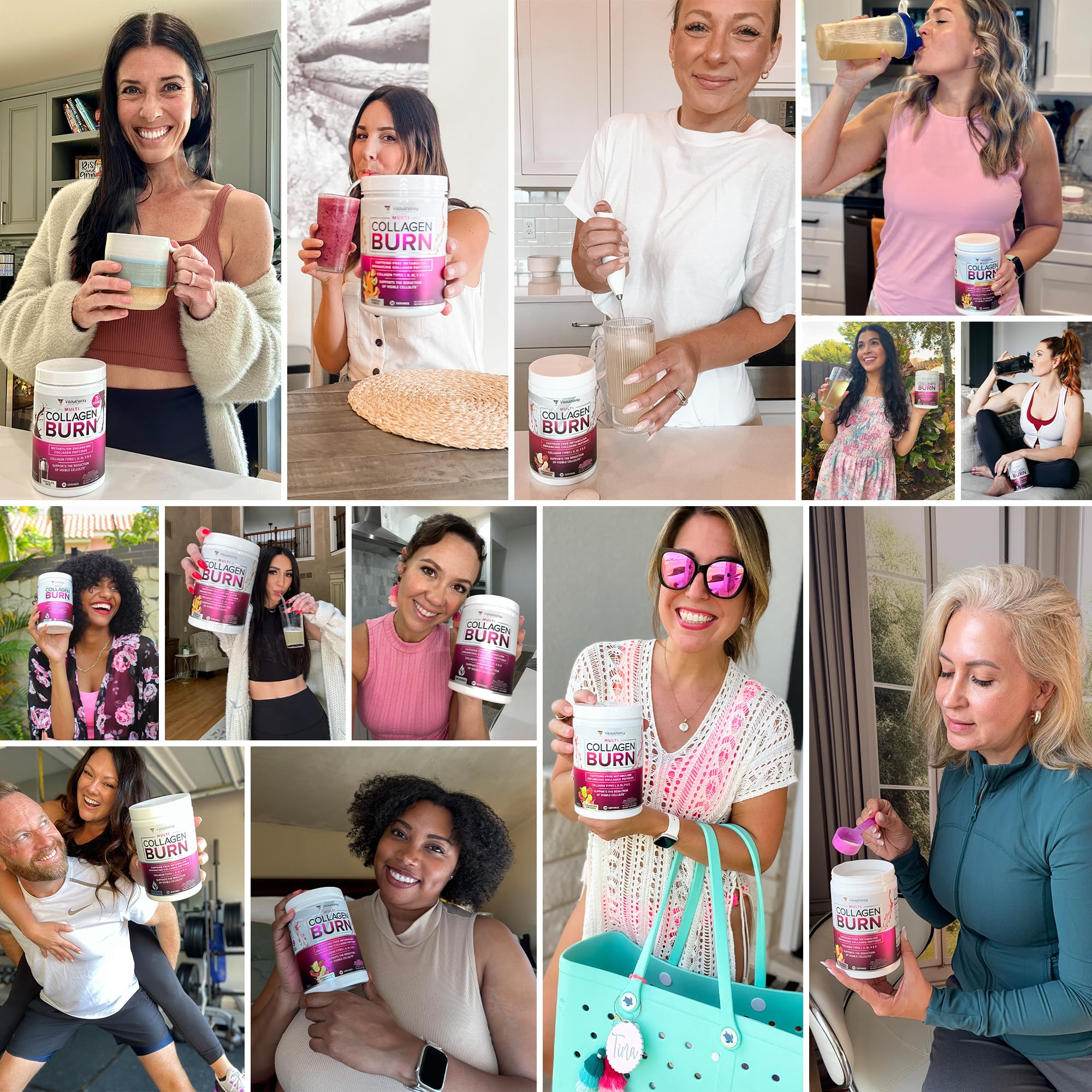 Hydrolyzed Collagen Peptides Powder for Women | MultiCollagen Burn with Hyaluronic Acid & Vitamin C (30 Servings) - Image 3