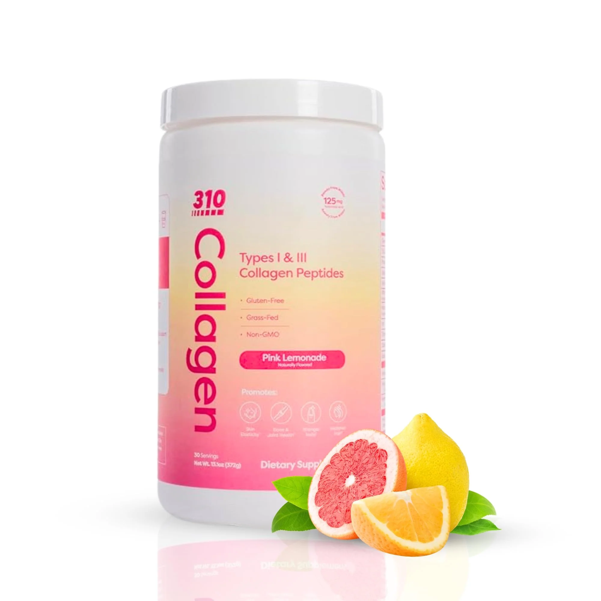 Hydrolyzed Collagen Peptides Powder – Grass-Fed with Vitamins C/D/E, Hyaluronic Acid & Resveratrol | Pink Lemonade 30 Servings - Image 8