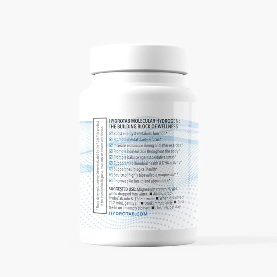 HydroTab Molecular Hydrogen H2 Dietary Supplement – NON-GMO, Gluten Free, Soy Free (60 Tablets) - Image 2