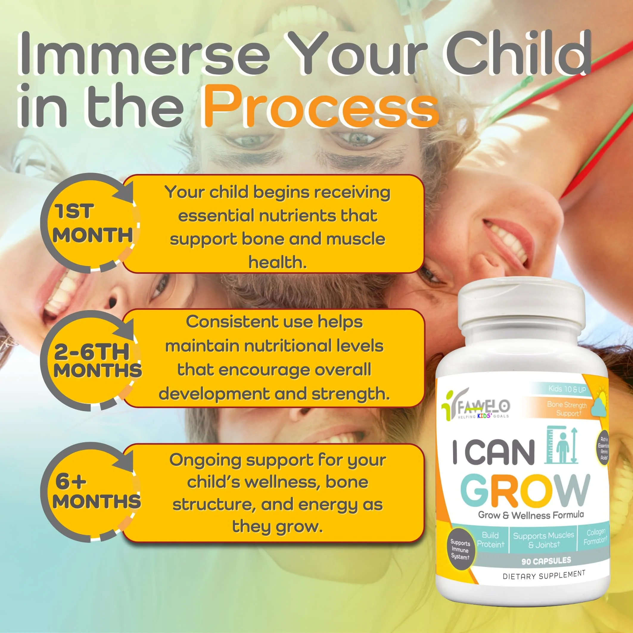 I Can Grow (2 Pack) - For Kids 10+ & Teens | Bone, Muscle & Joints | Made in USA - Image 3